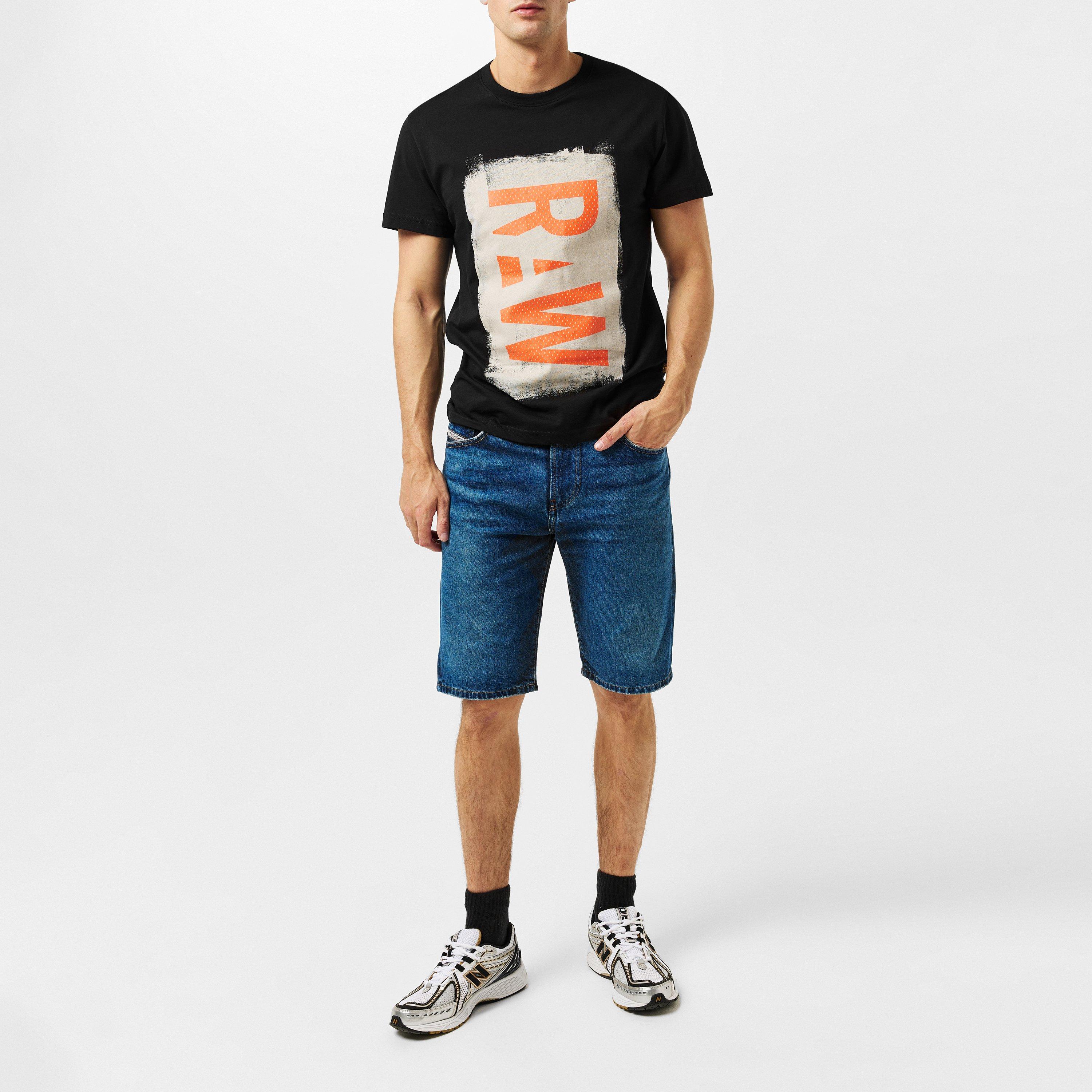 Dk Black - G Star - Painted RAW Graphic T-Shirt - 6