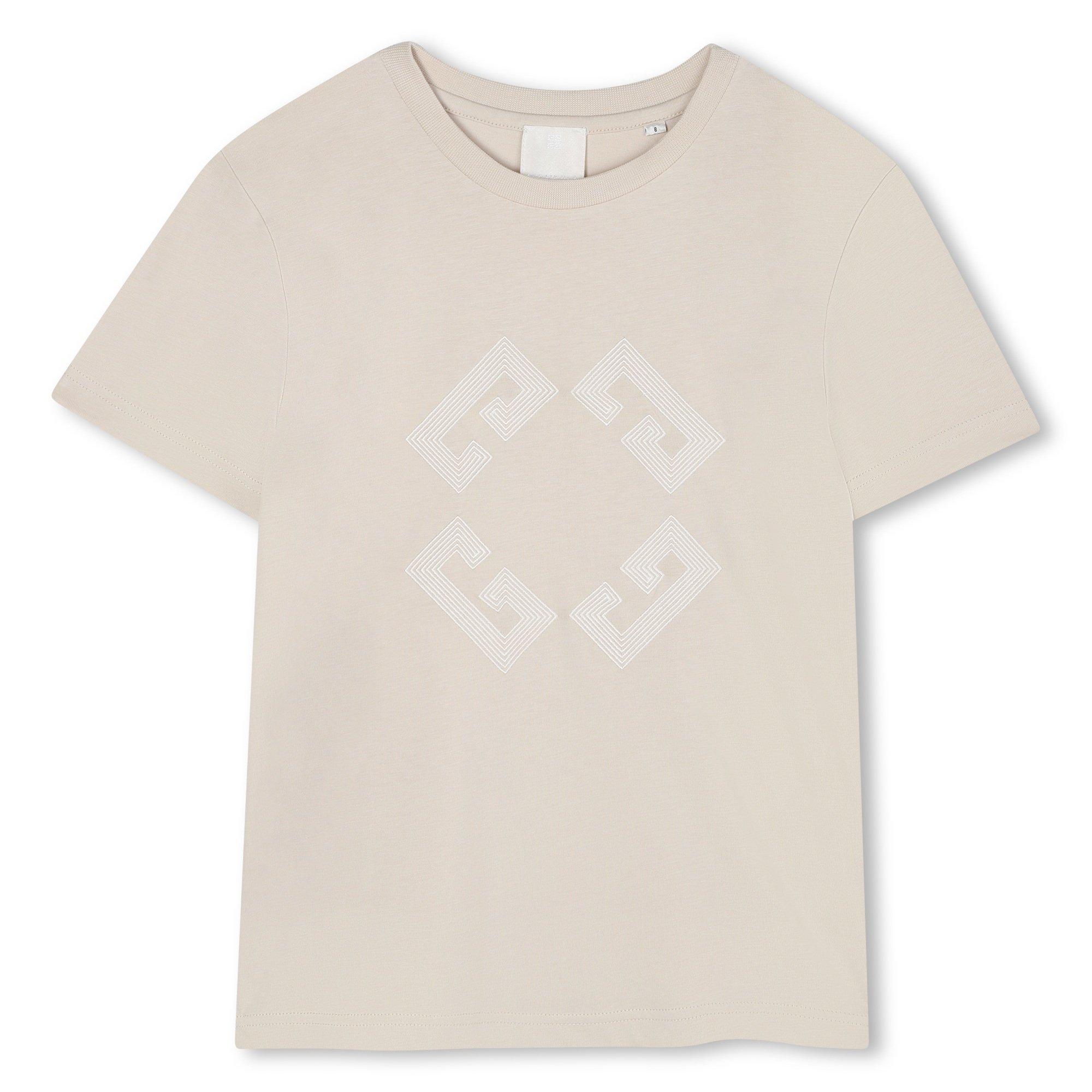 GIVENCHY Kids' GIV Logo Short Sleeve T-Shirt - Cream - Size 8Y
