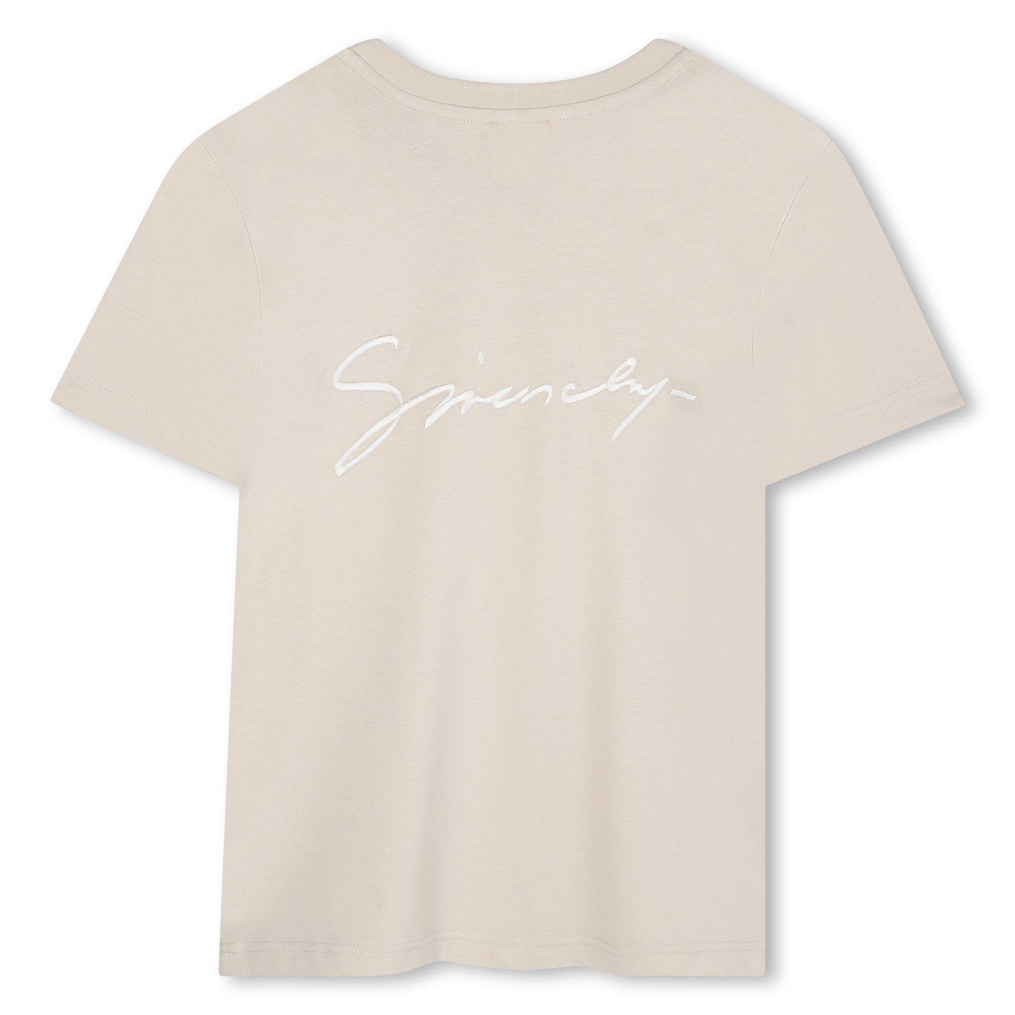 Cream - GIVENCHY - Kids' GIV Logo Short Sleeve T-Shirt - 2
