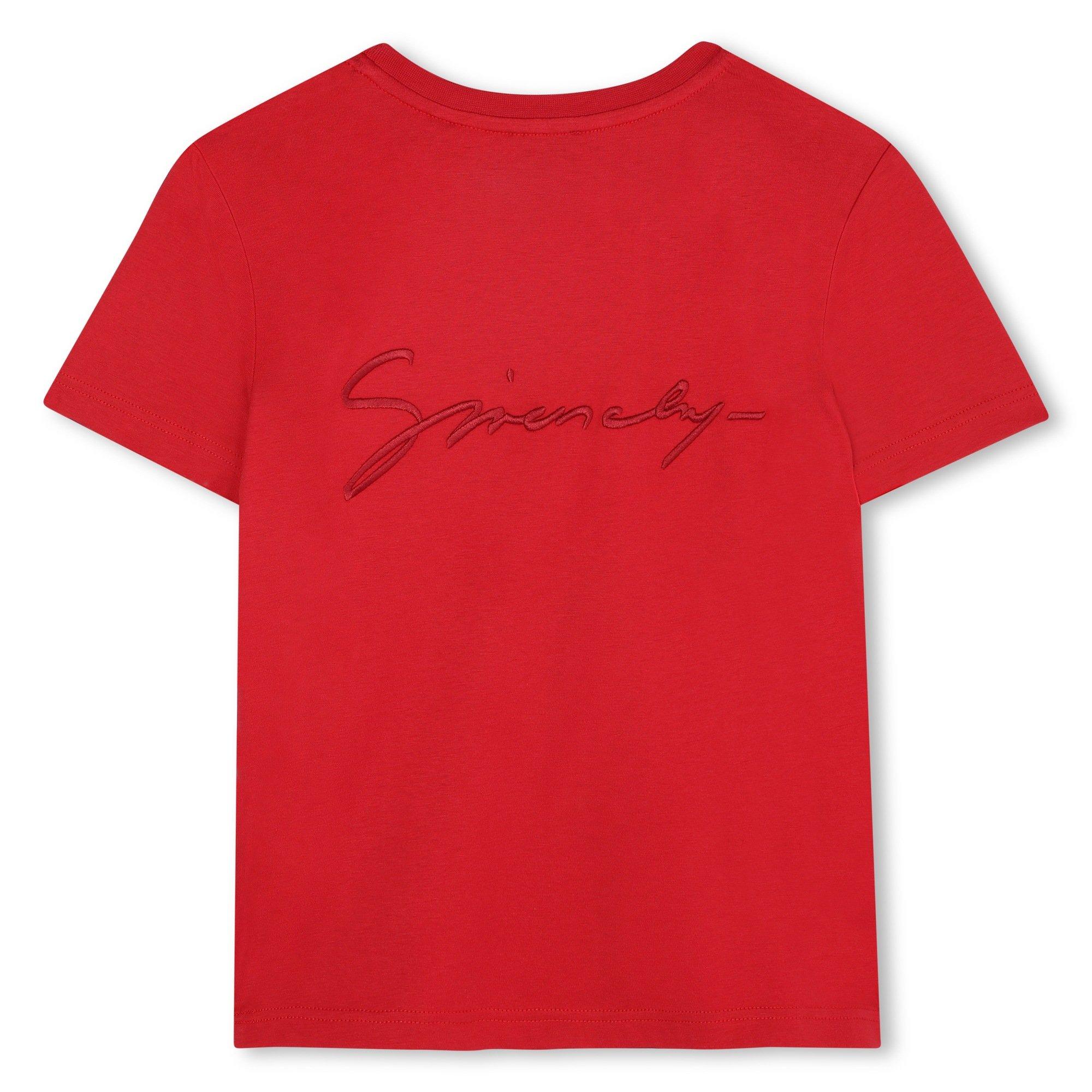 Red - GIVENCHY - Kids' GIV Logo Short Sleeve T-Shirt - 2