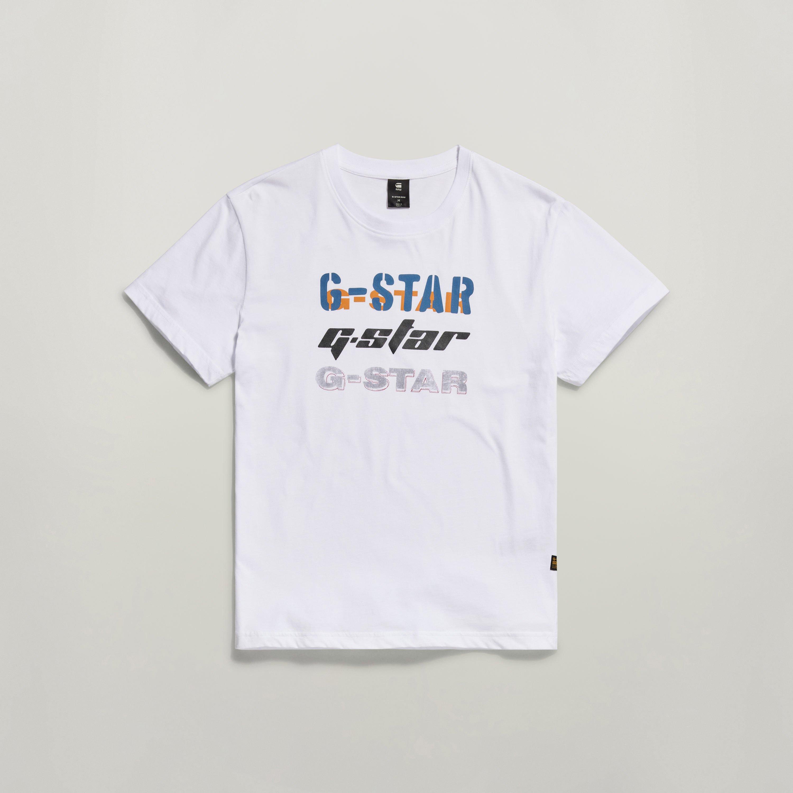 G Star Triple Logo Graphic T-Shirt