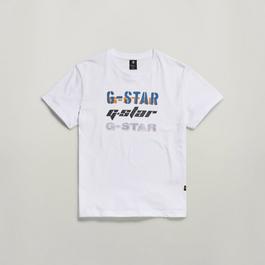 G Star Triple Logo Graphic T Shirt