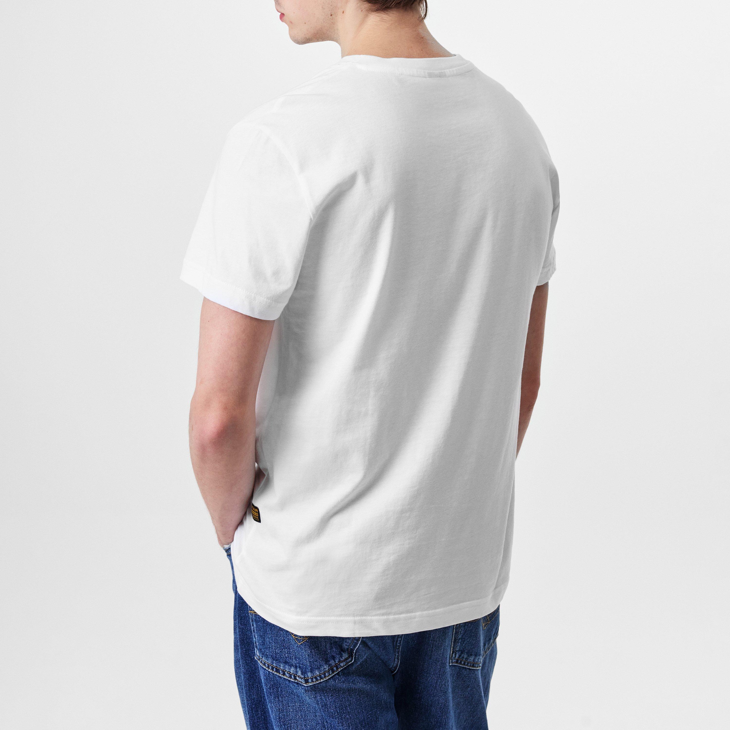 Bianco - G Star - Triple Logo Graphic T-Shirt - 4