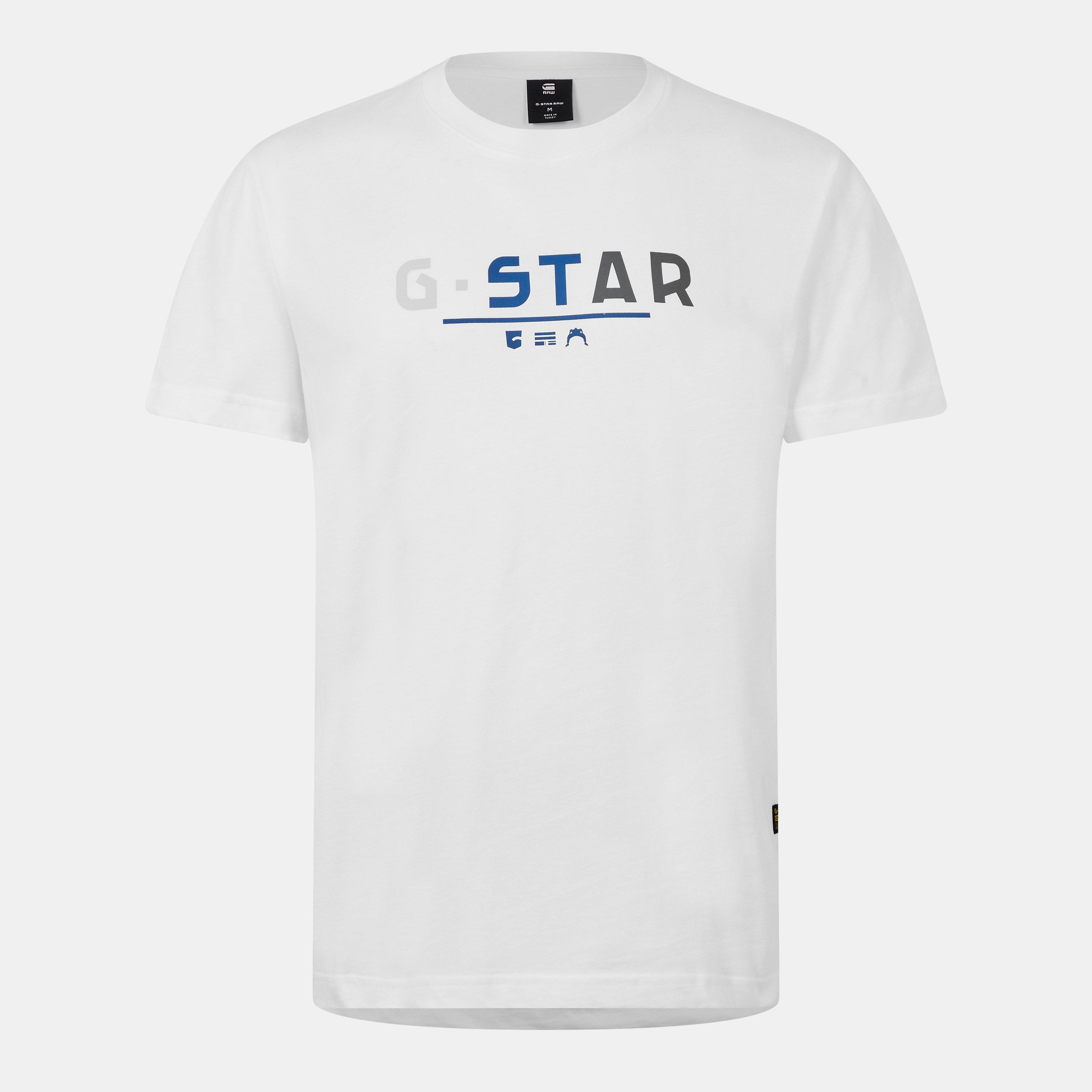White - G Star - Multi Logo Graphic T-Shirt - 1