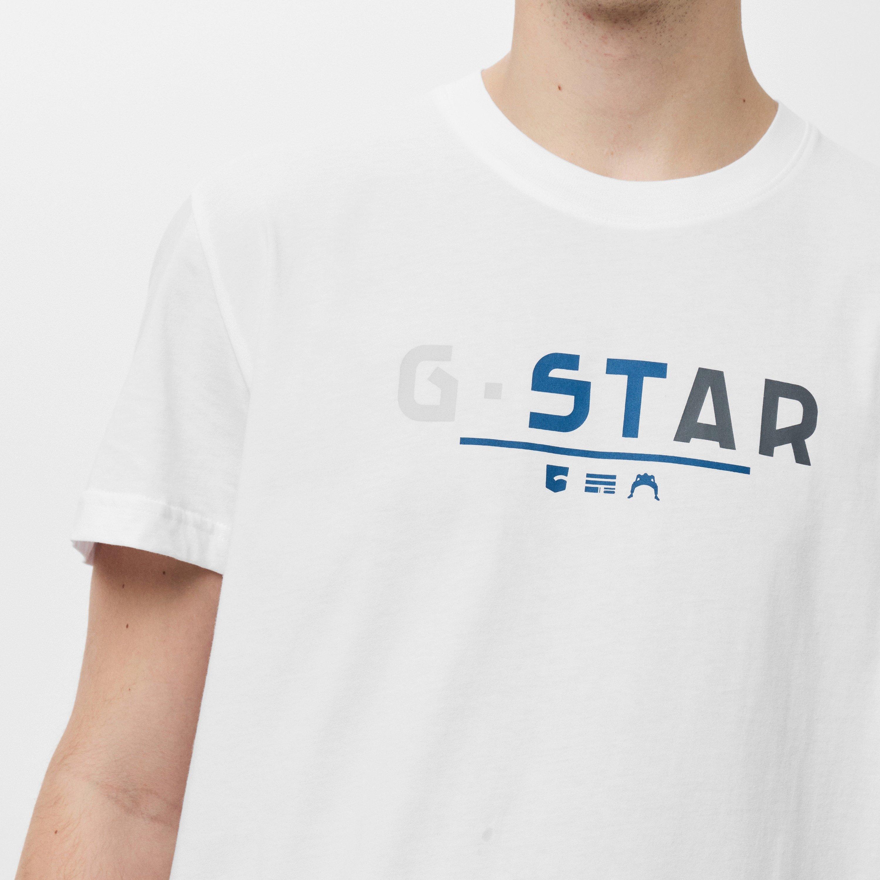 Bianco - G Star - Multi Logo Graphic T-Shirt - 5