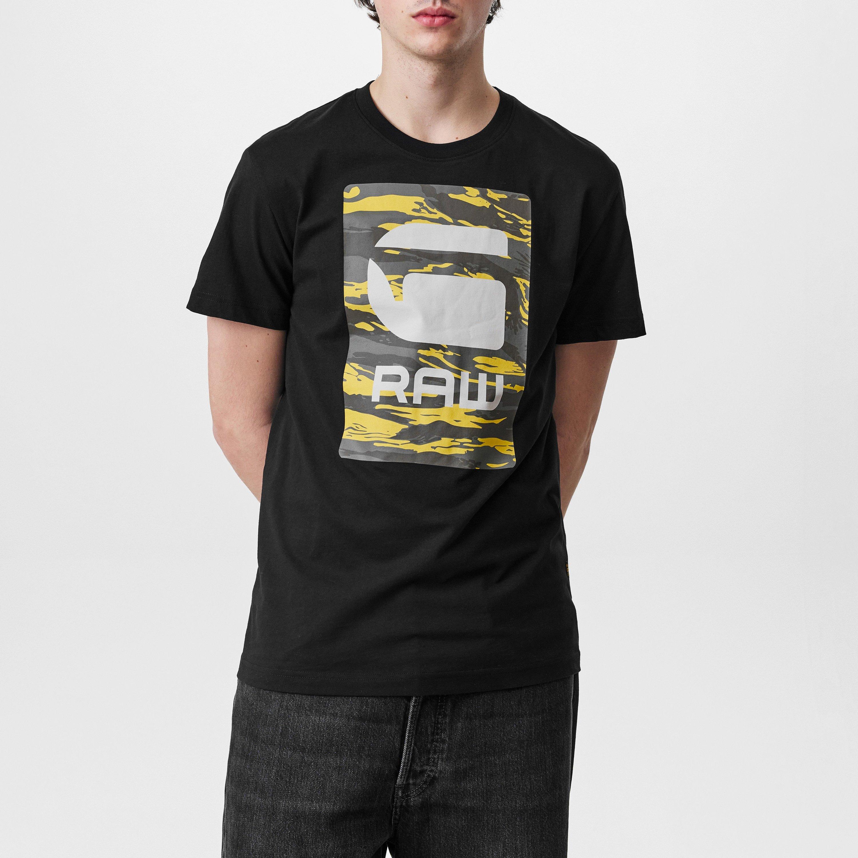 Dk Black - G Star - Camo Box Graphic T-Shirt - 3