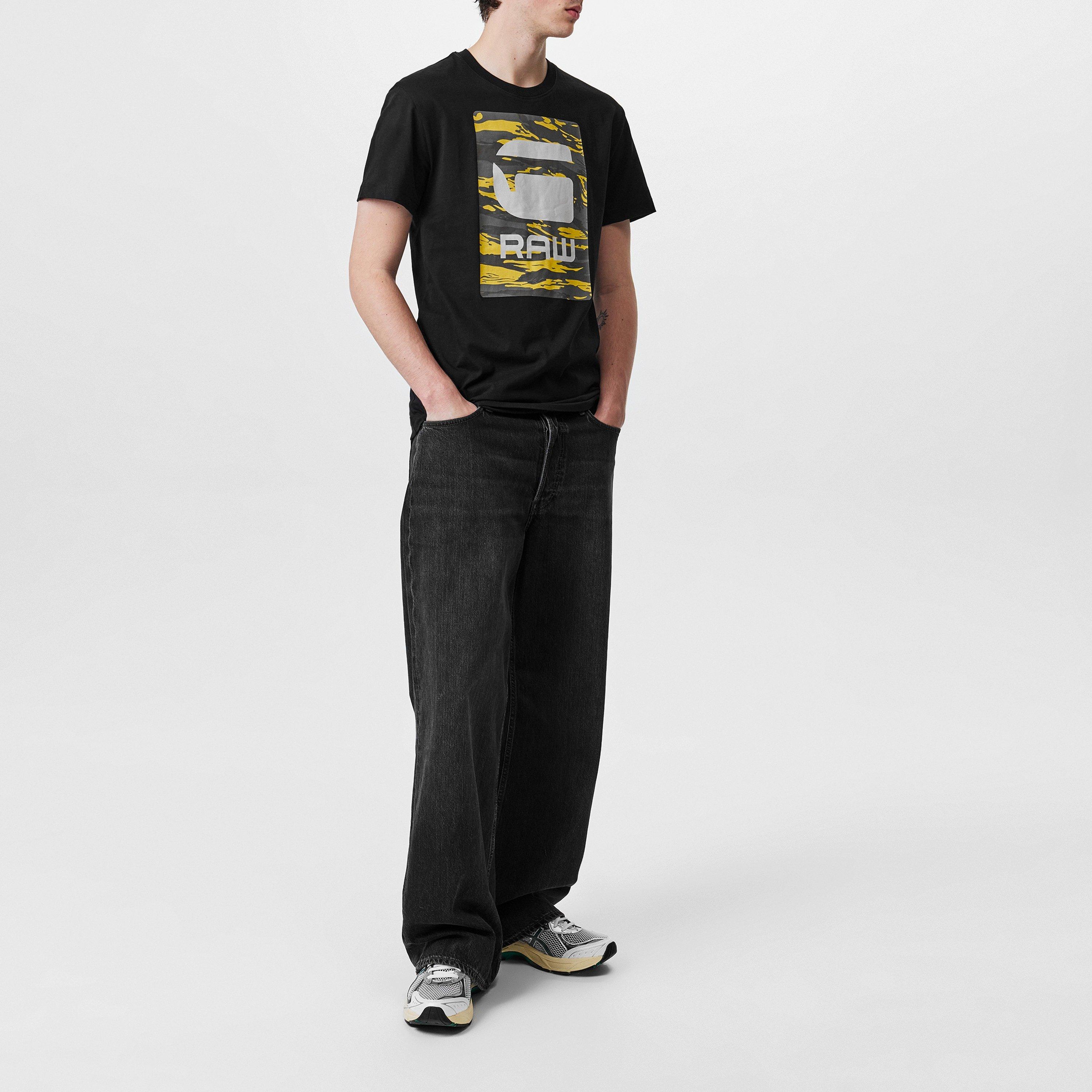 Dk Black - G Star - Camo Box Graphic T-Shirt - 6