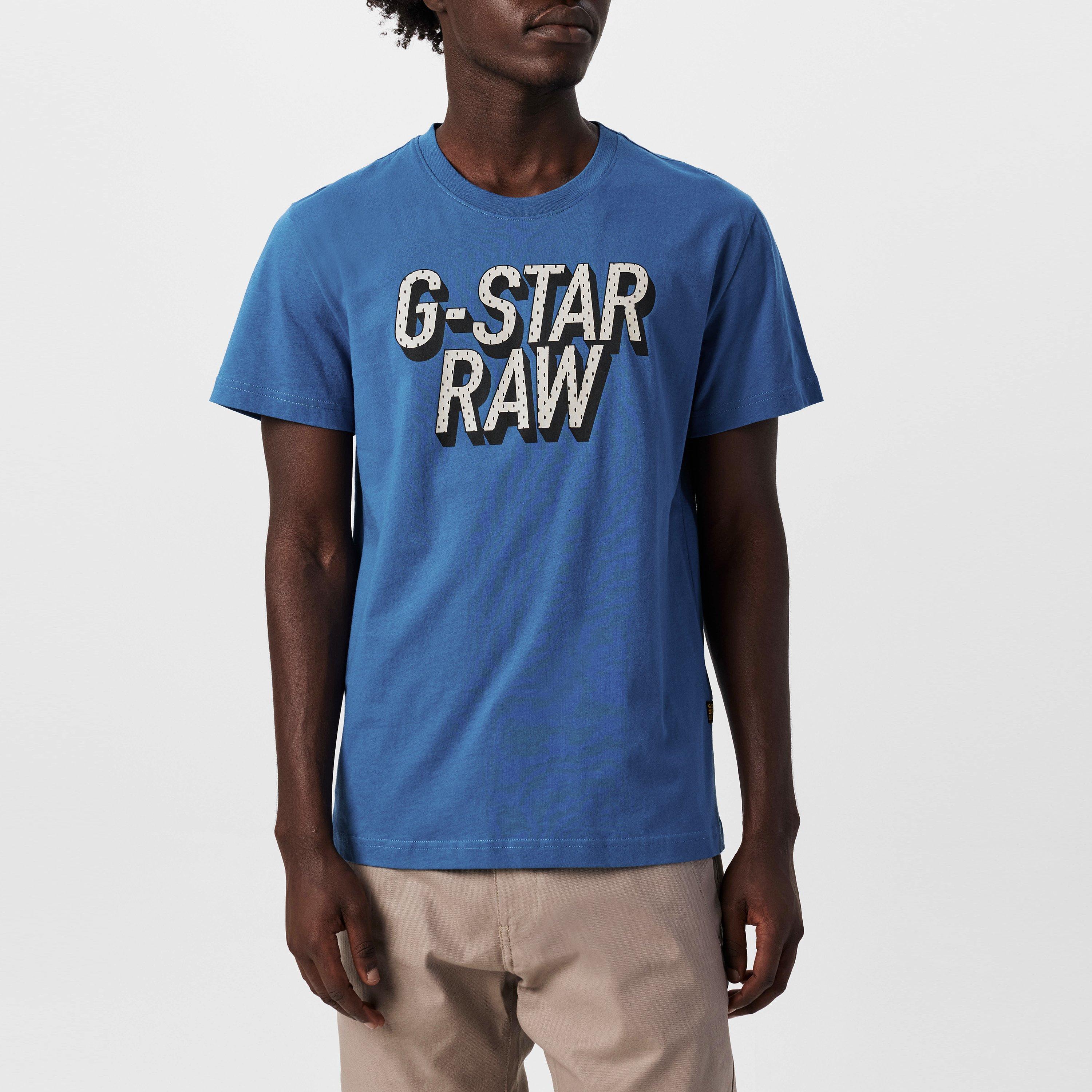 Retro Blu - G Star - 3D Dotted Graphic T-Shirt - 2