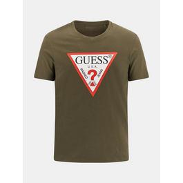 Guess Under Armour Sportstyle T-shirt da allenamento grigia con logo sul petto