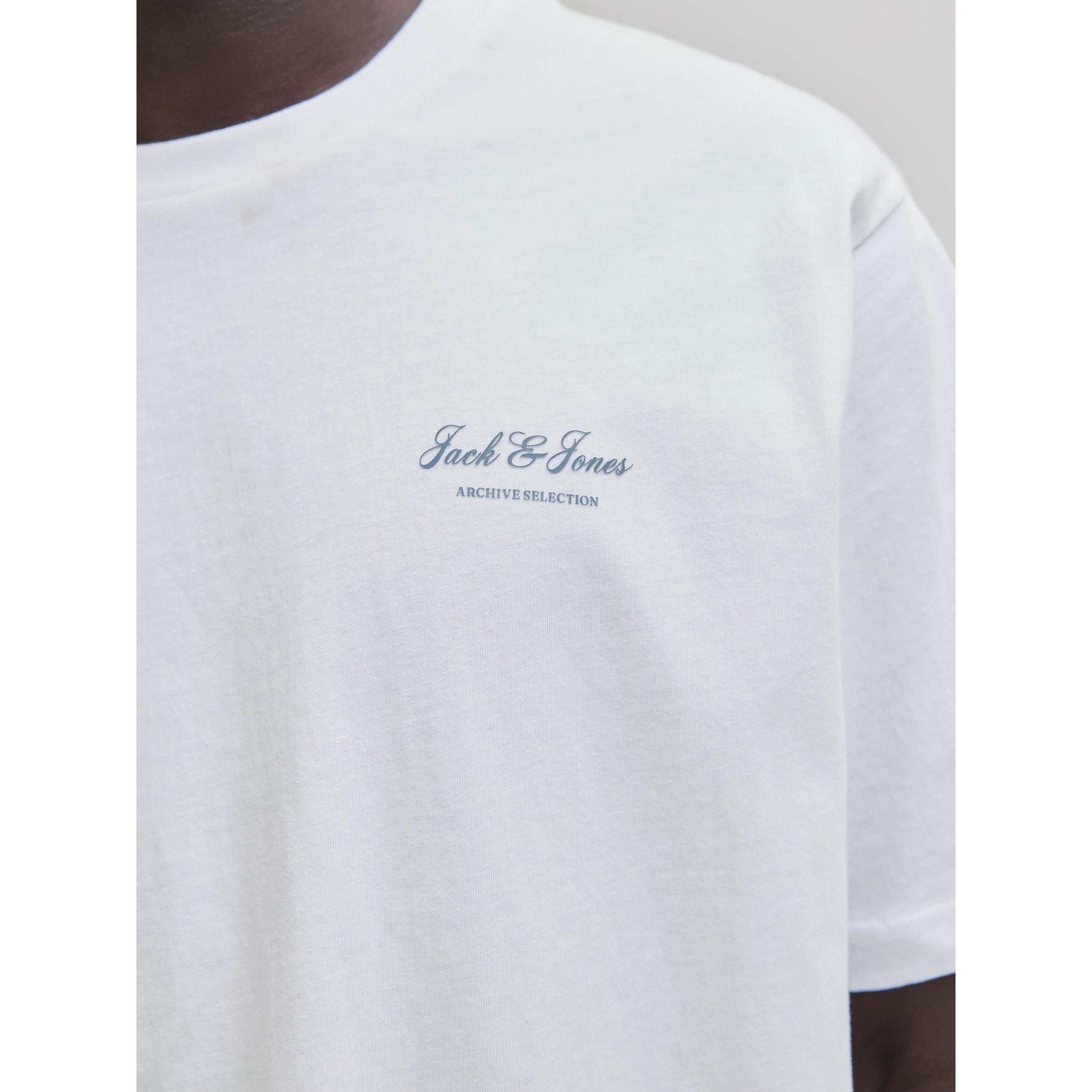 Blanco Brillante - Jack and Jones - Archive T-Shirt Mens - 3