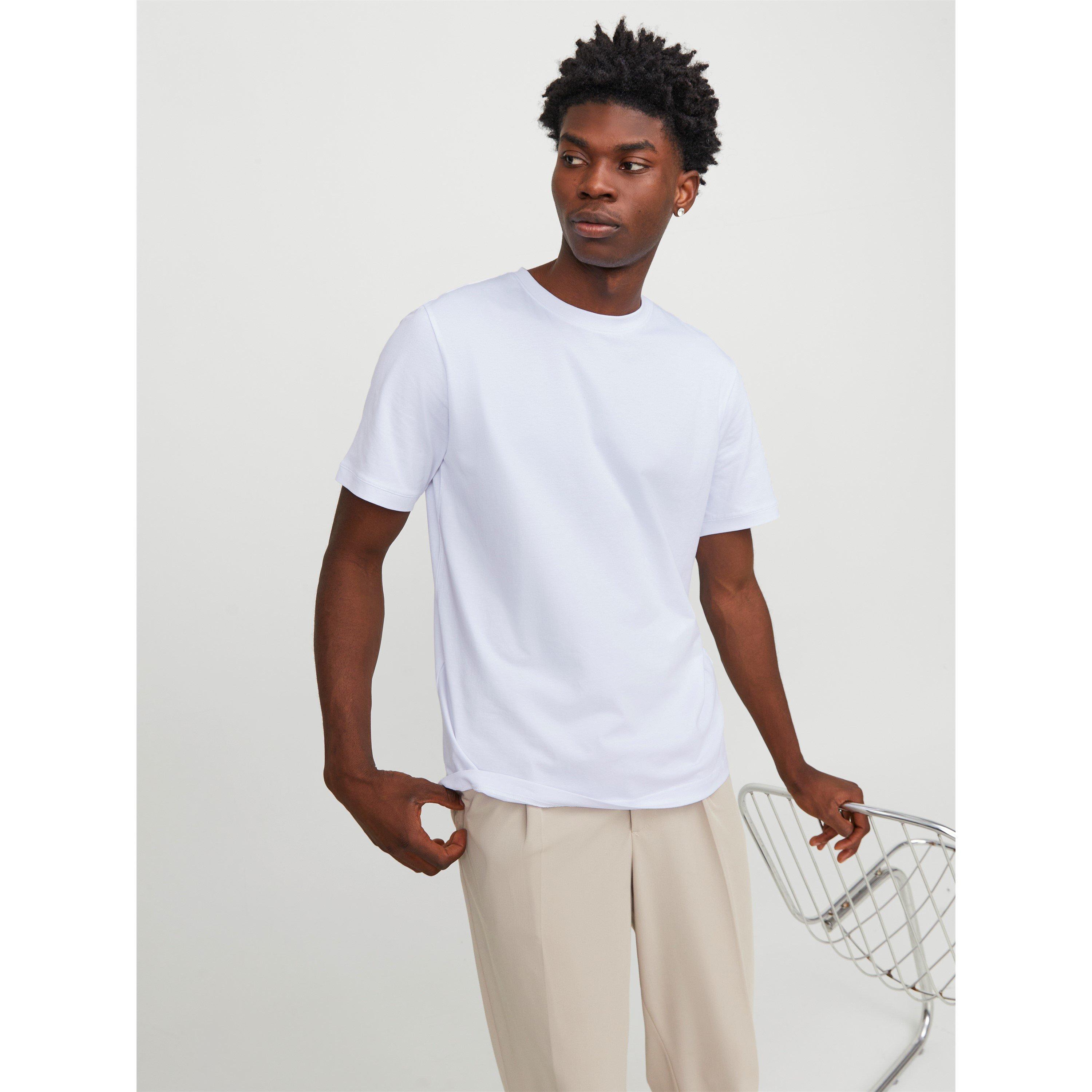 Jack And Jones Men's Urban Edge 220 Gsm T-Shirt - White - XL