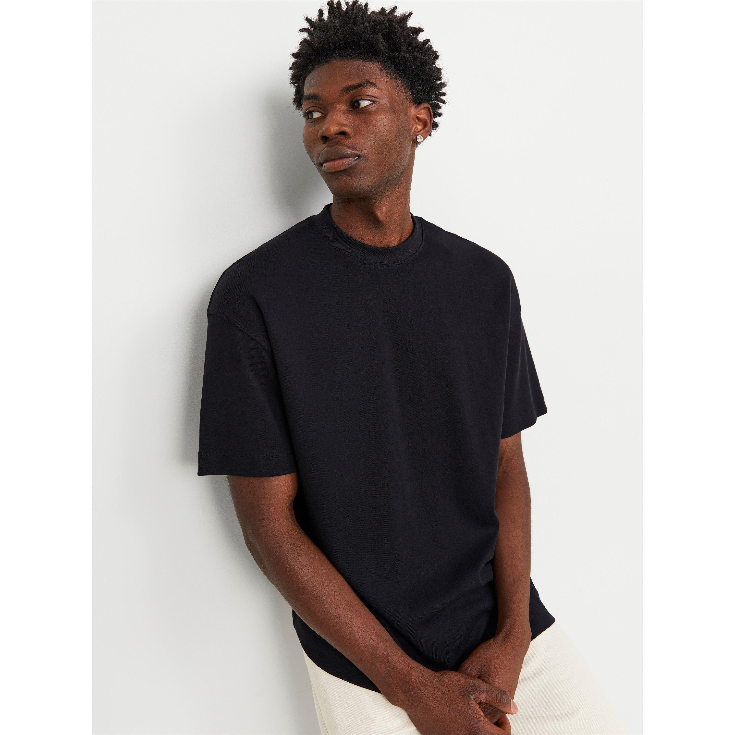 Black - Jack and Jones - Urban Edge 220 GSM T-Shirt Mens - 5