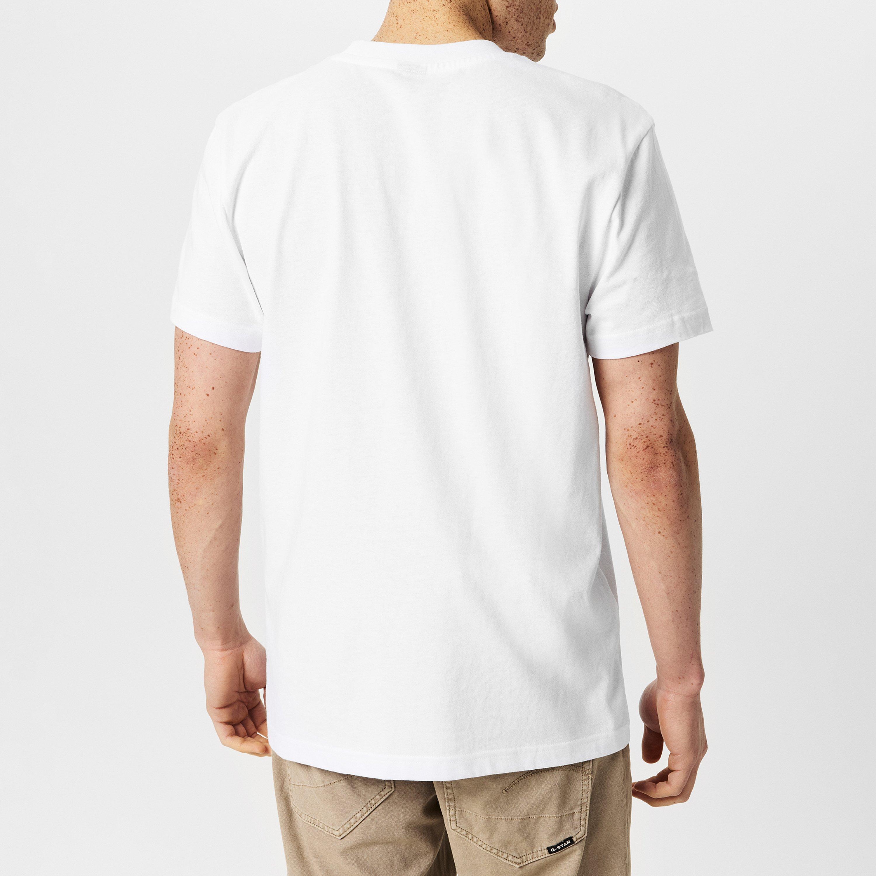 Branco - G Star - Raw Denim Illustration T-Shirt - 4