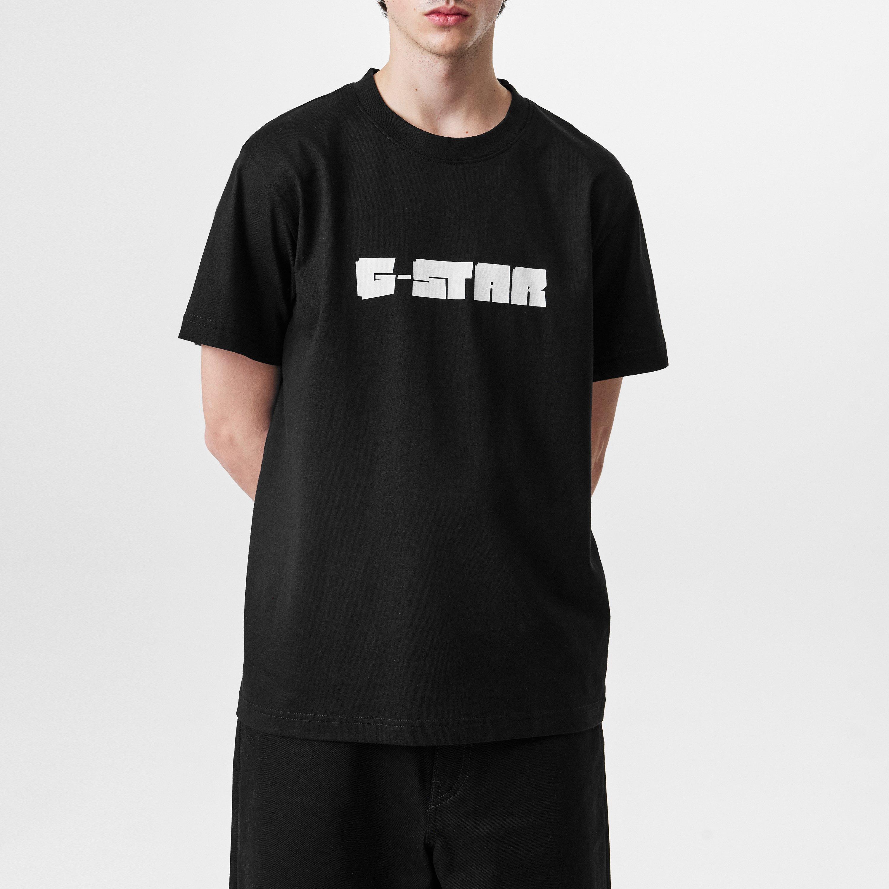 Dk Black - G Star - Script T Shirt - 3