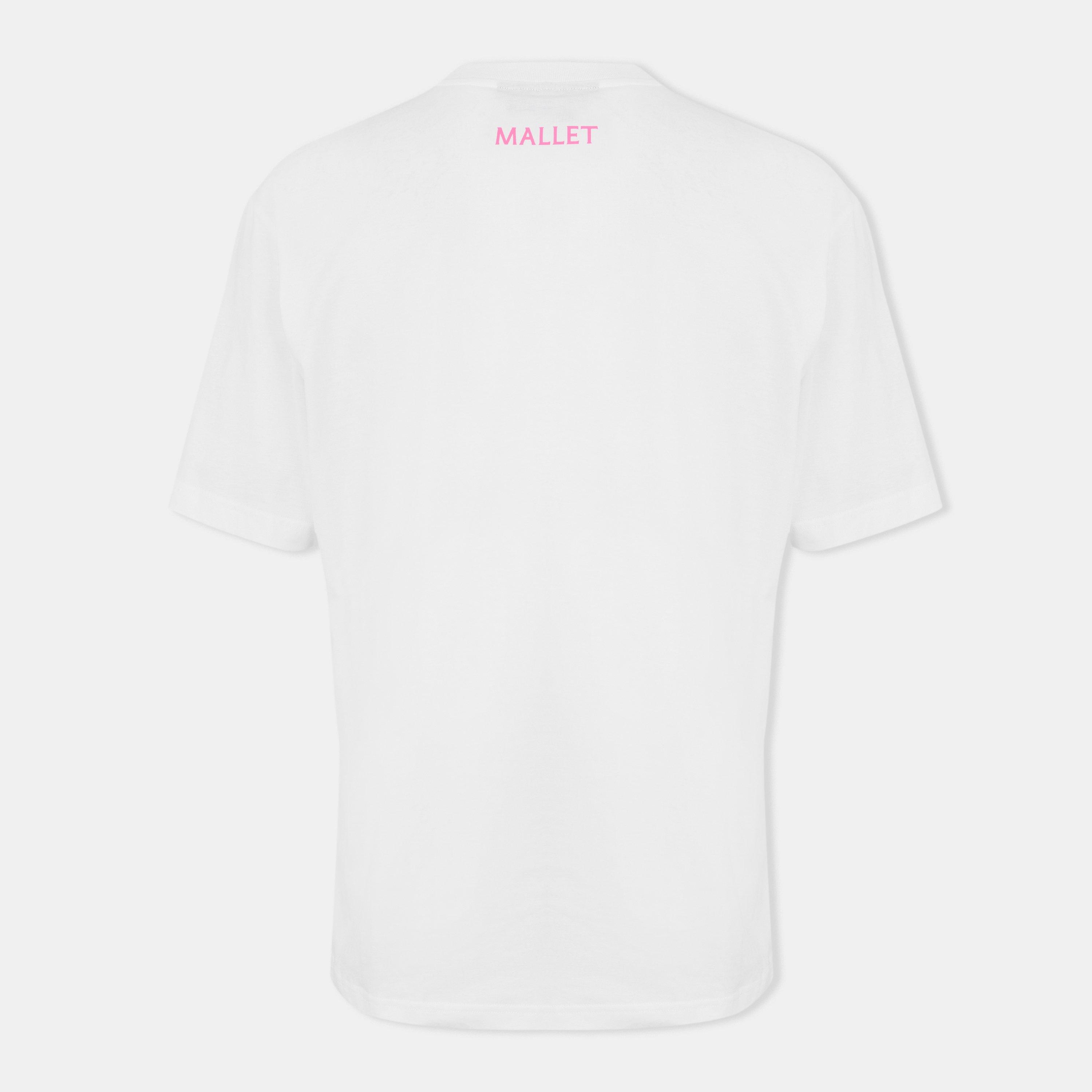 White/Pink - Mallet - Men's Spray Regular Fit T-Shirt - 2