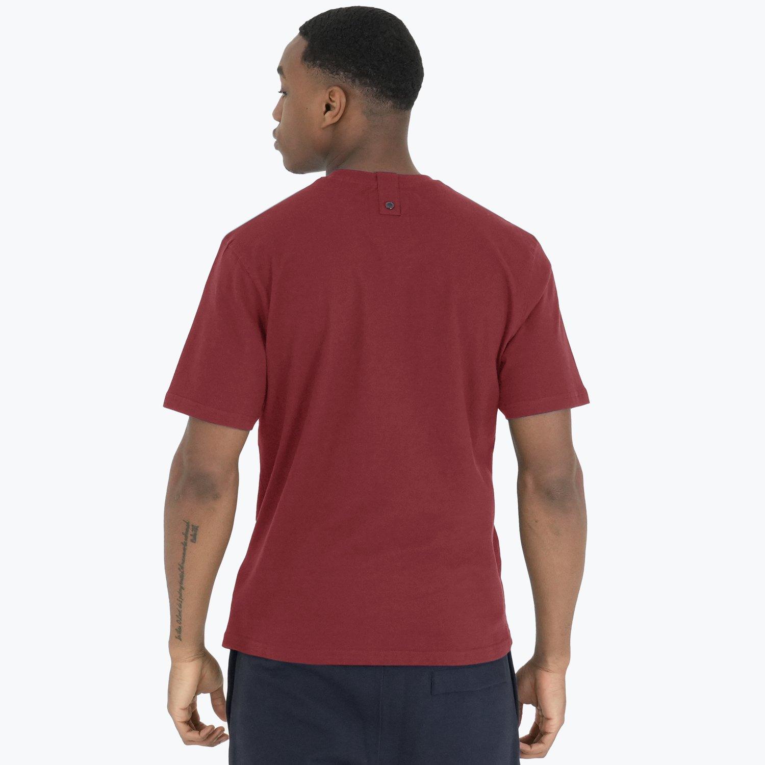 Dark Red - Peaceful Hooligan - Men's Peaceful Brothers Regular Fit T-Shirt - 2