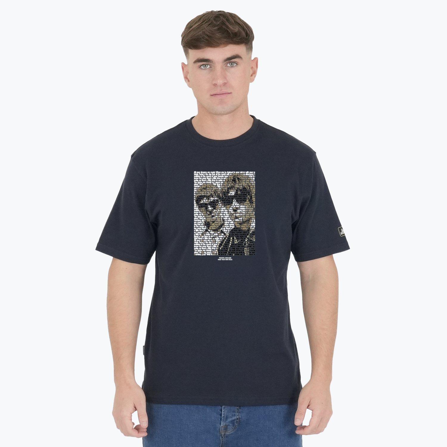 Navy - Peaceful Hooligan - Men's Peaceful Brothers Regular Fit T-Shirt - 1