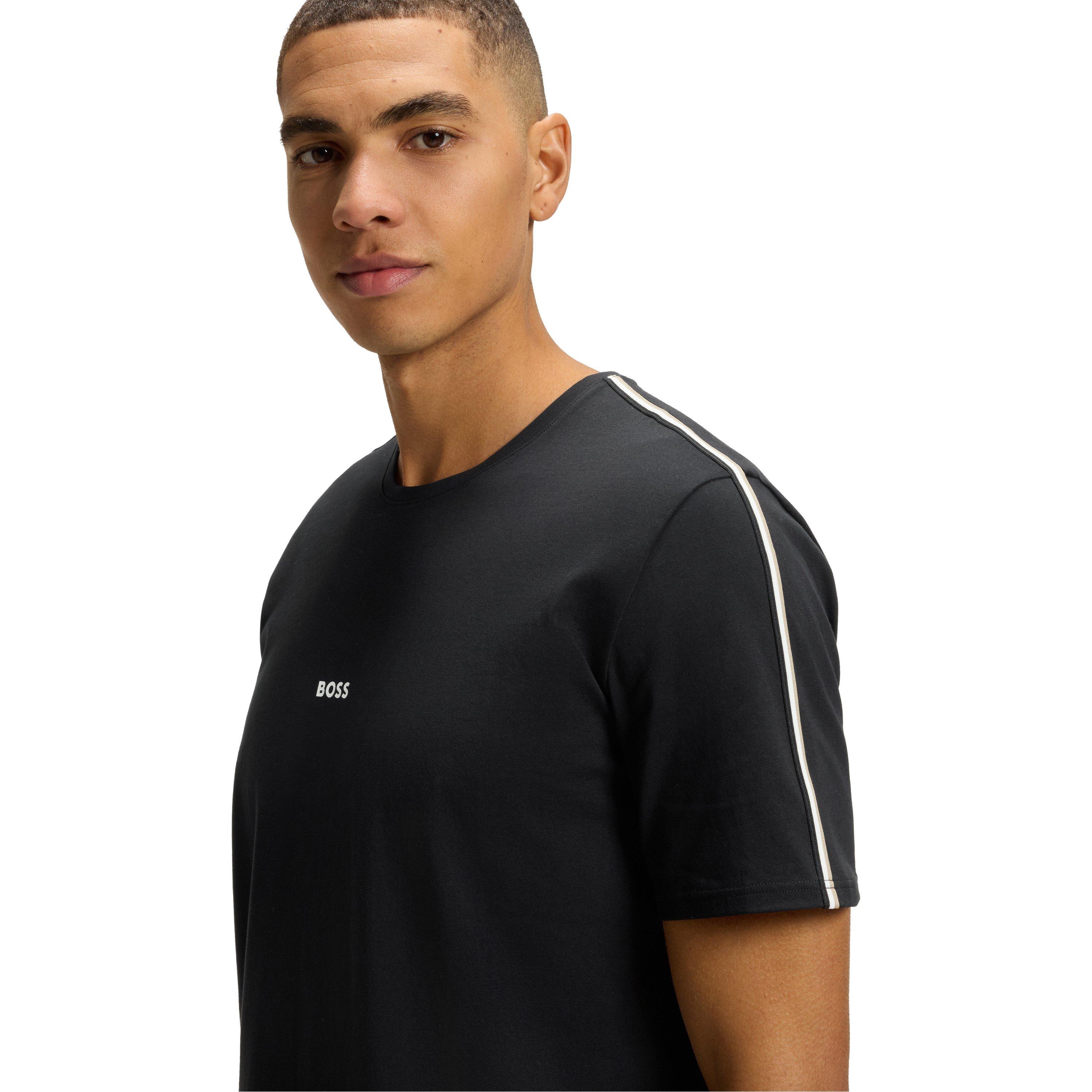 Black 001 - Boss - Men's BW Unique T-Shirt, Iconic Logo - 4