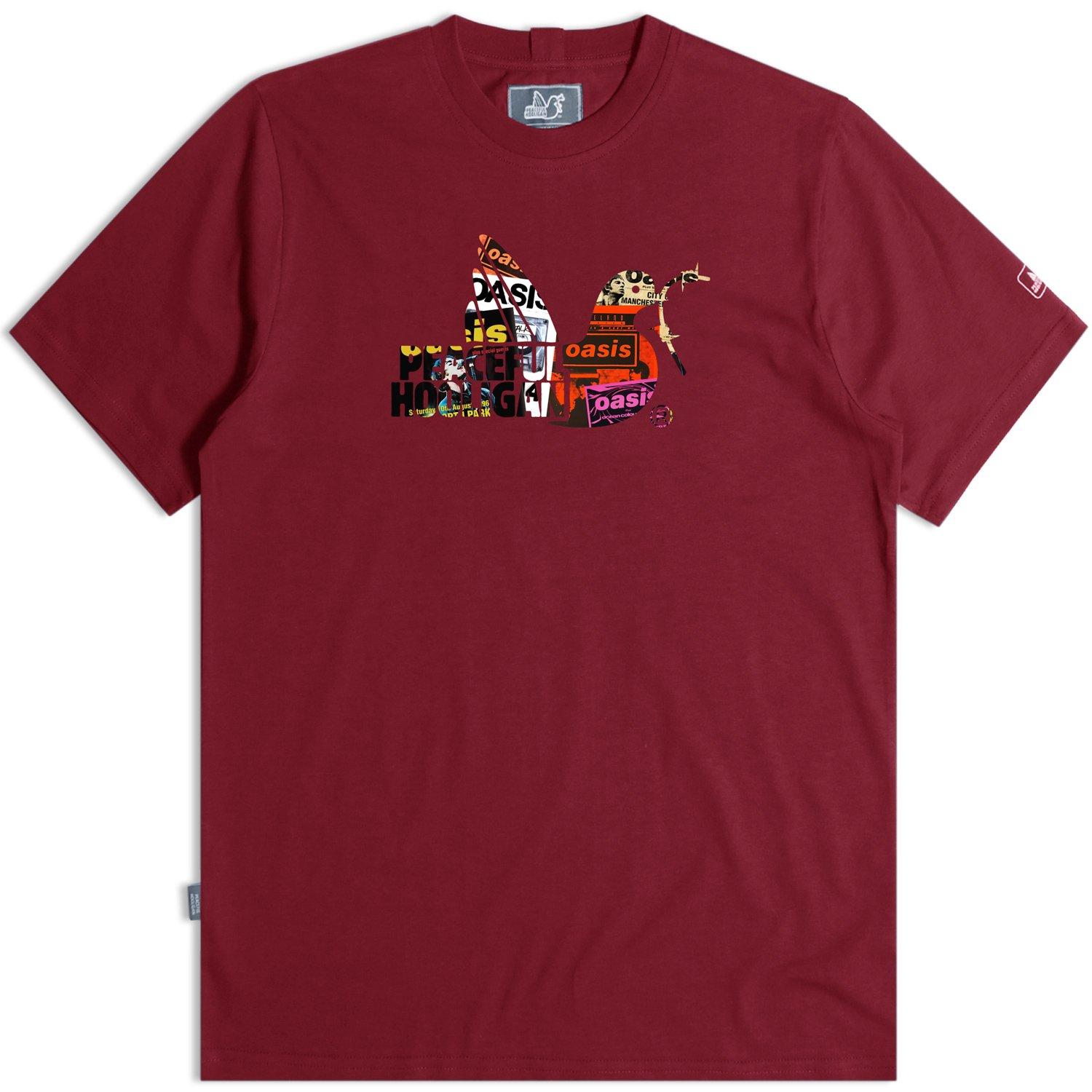 Dark Red - Peaceful Hooligan - Men's Peaceful Poster Regular Fit T-Shirt - 7