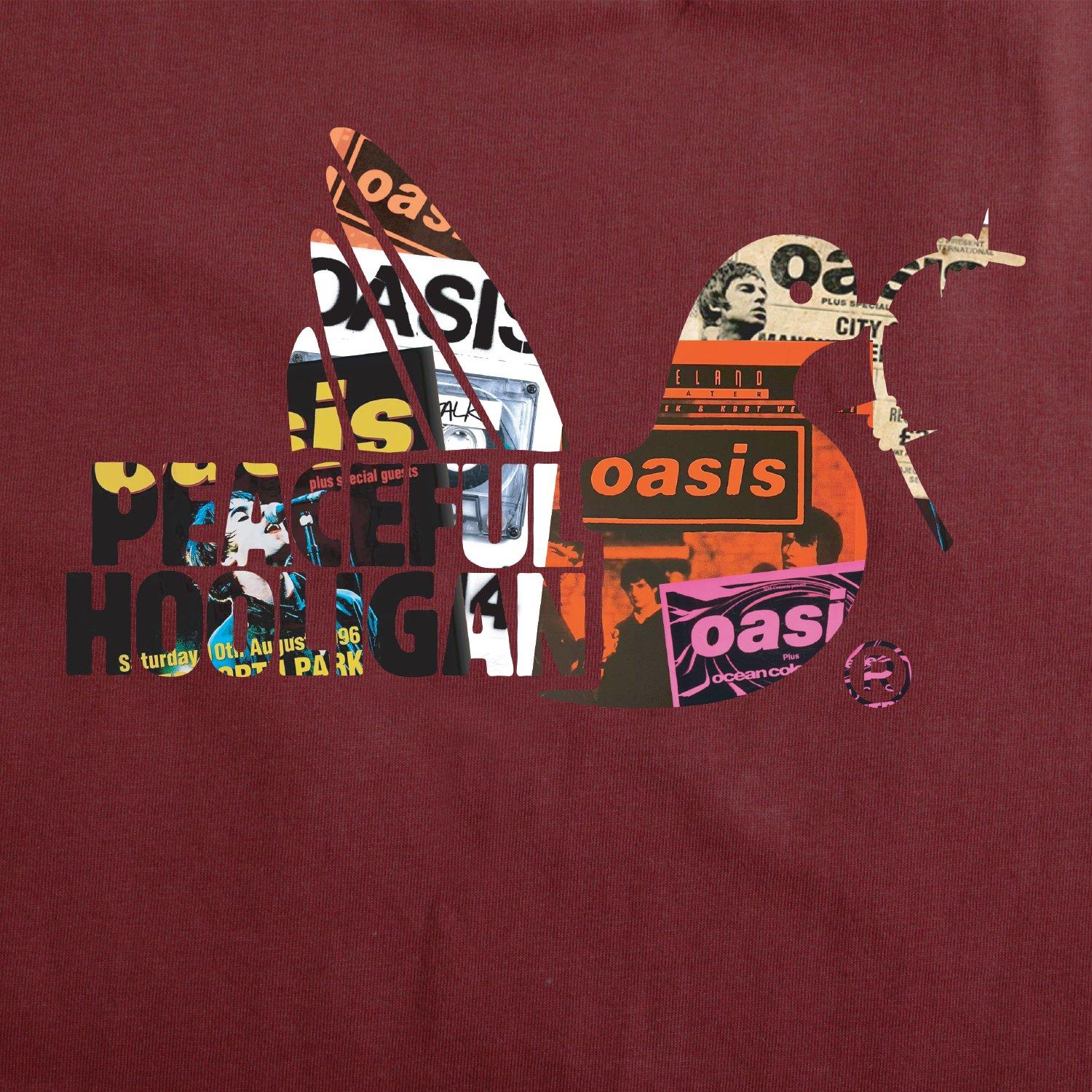 Dark Red - Peaceful Hooligan - Men's Peaceful Poster Regular Fit T-Shirt - 3