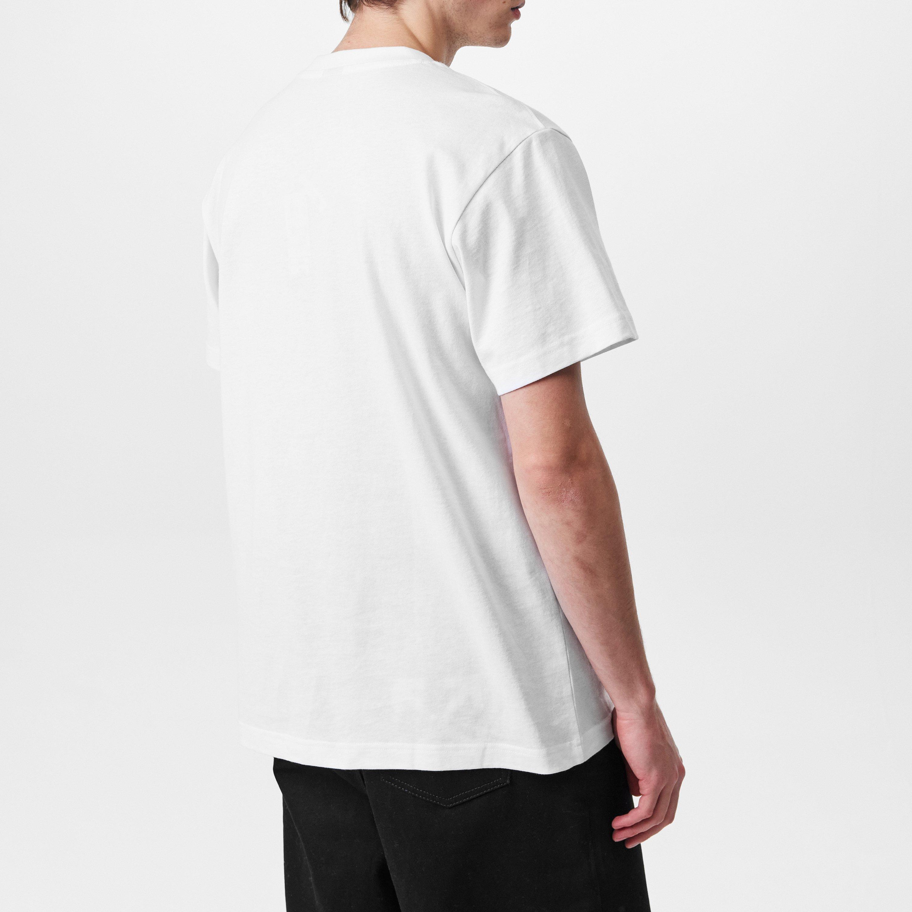 Bianco - G Star - Unisex Line Script Loose T Shirt - 4