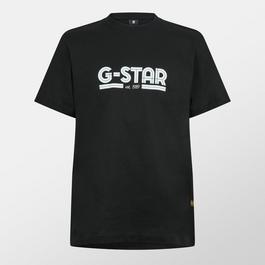 G Star Unisex Line Script Loose T Shirt