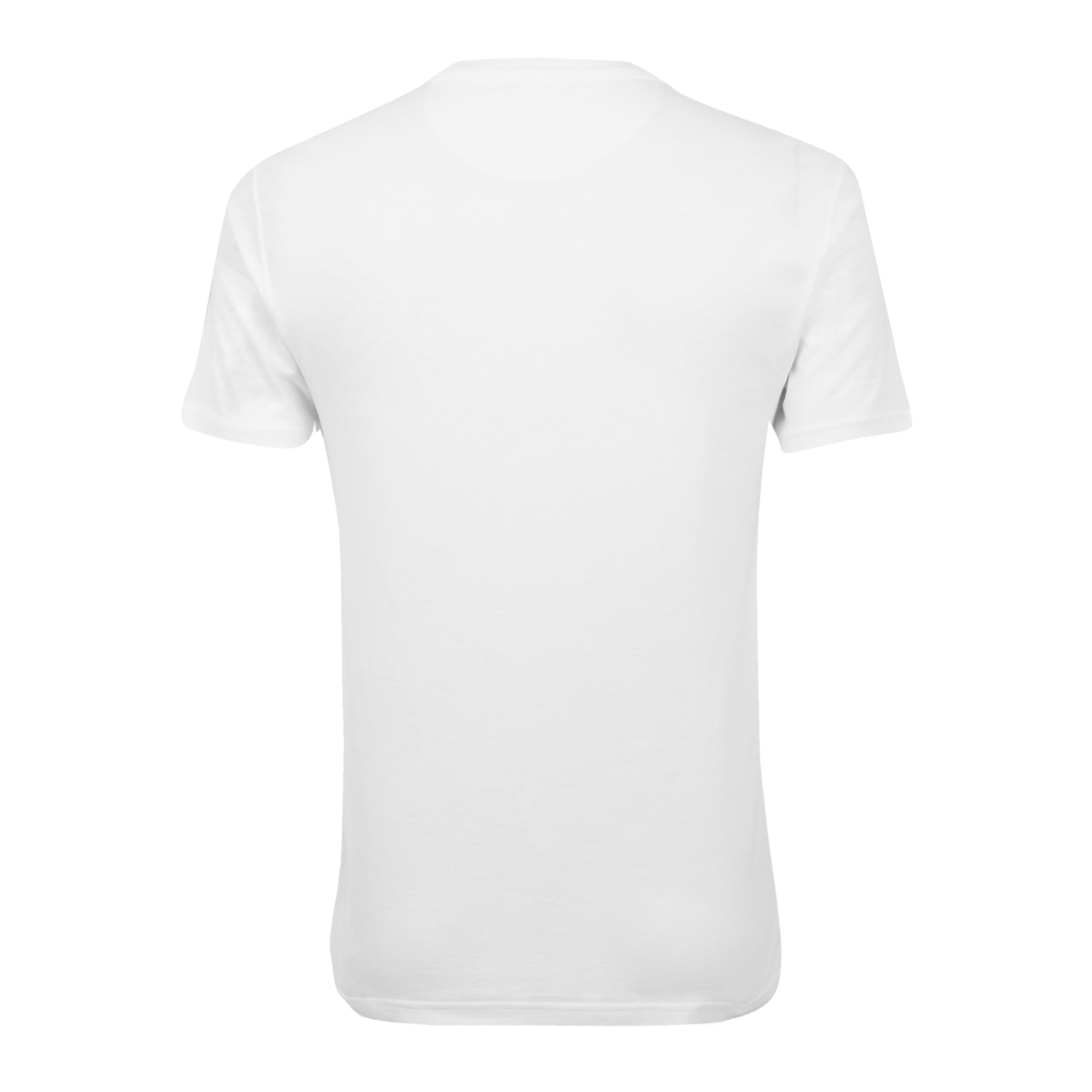 White - United Colors of Benetton - Men's UnitedColors Short-Sleeved Print Regular Fit T-Shirt - 2