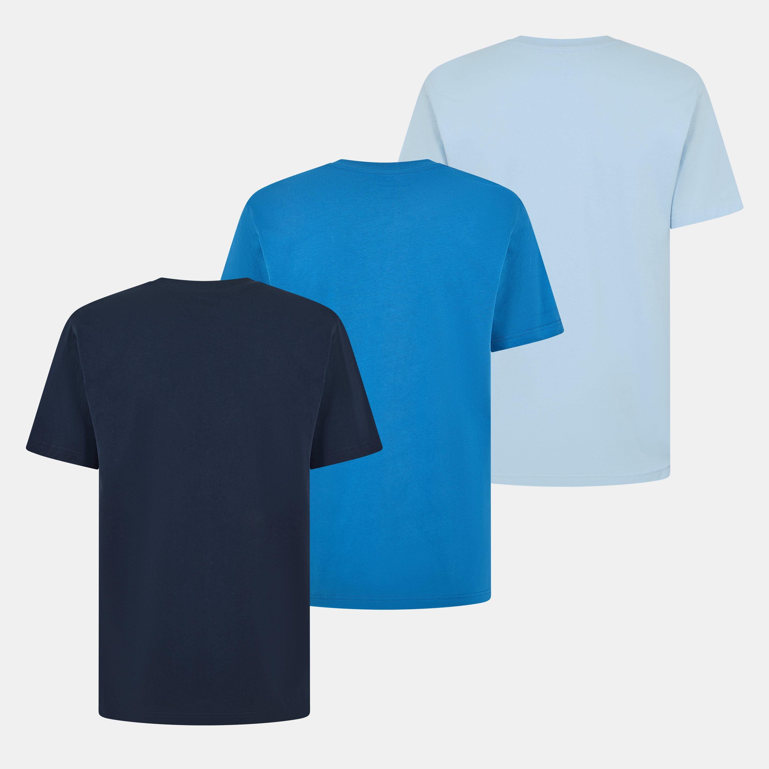 Ink/Blue/Blue - Belstaff - Mens 3 Pack T-Shirt - 2