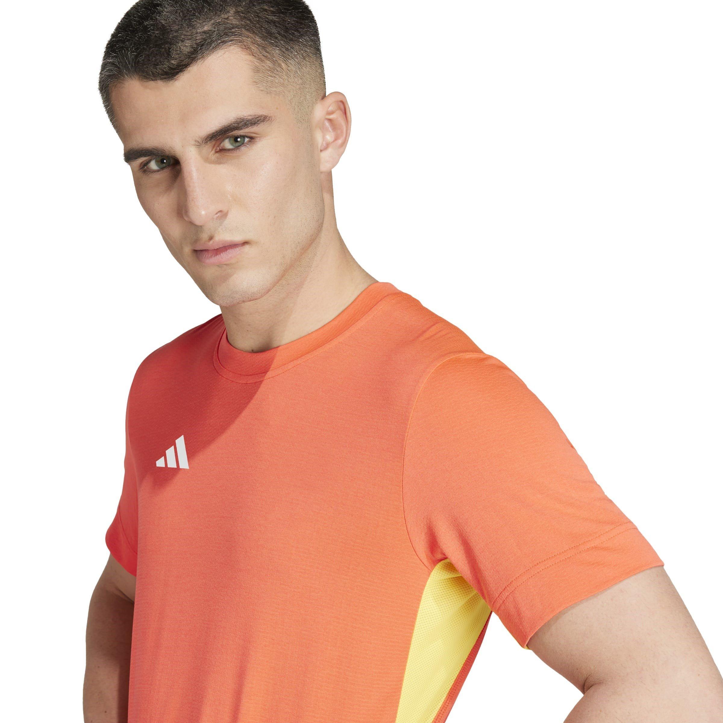 Bright Red - adidas - Freelift Regular Fit T-Shirt - 5