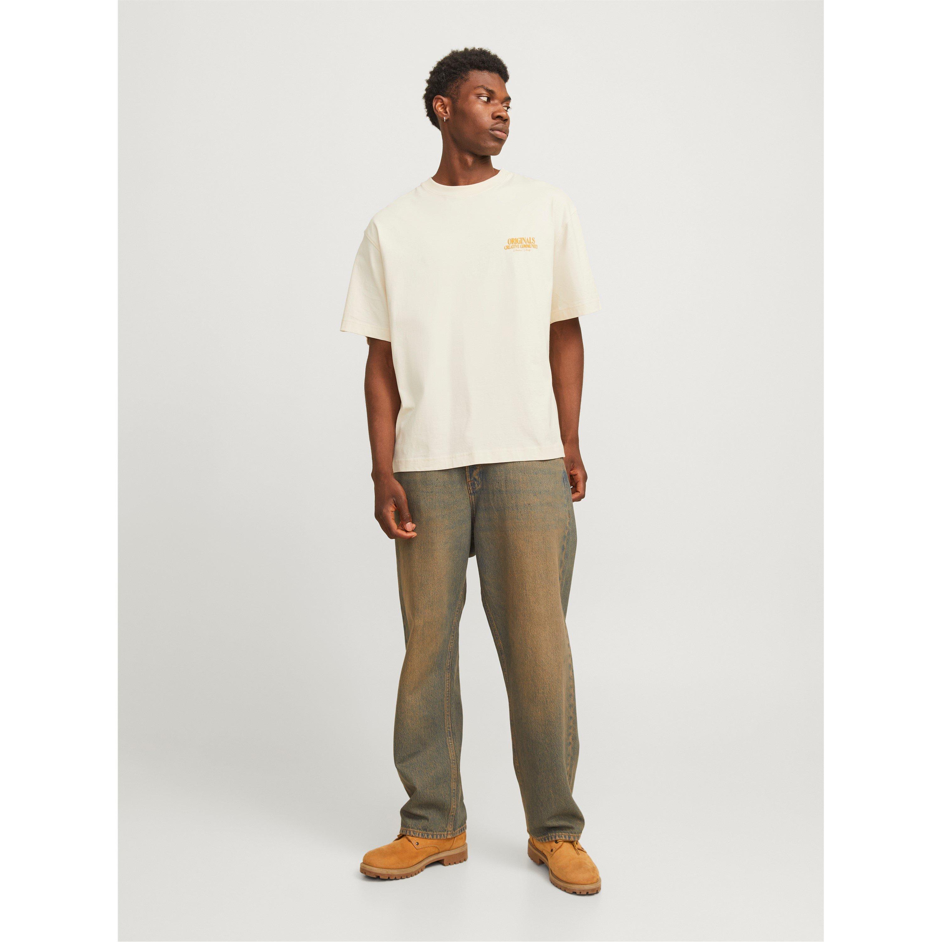 Antique White - Jack and Jones - Bury Regular Fit T-Shirt - 3