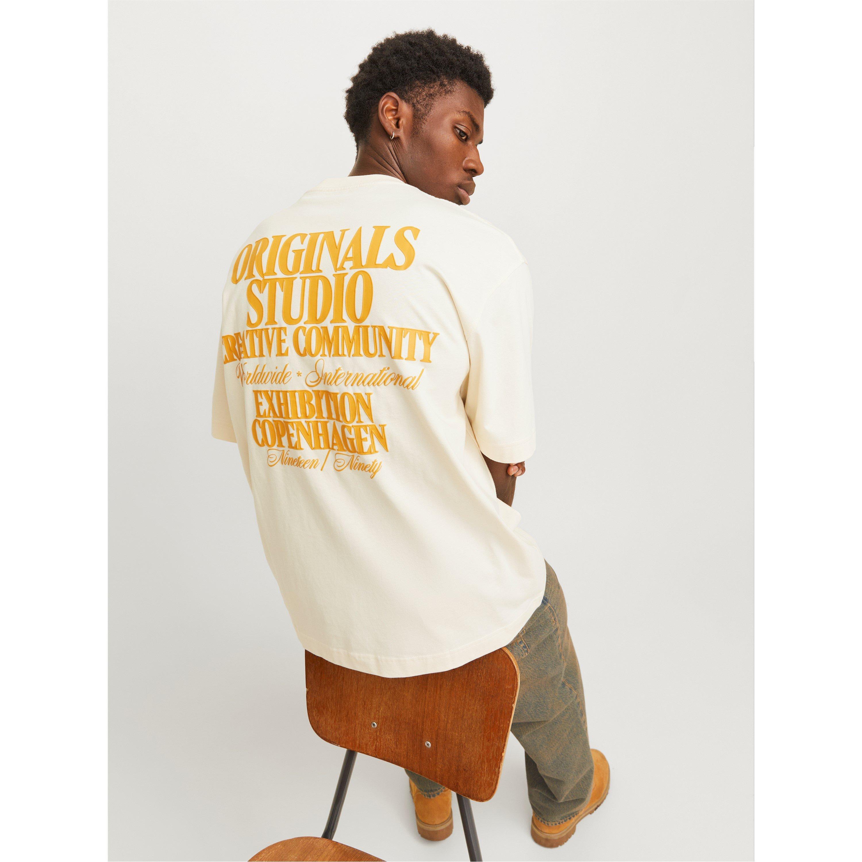 Antique White - Jack and Jones - Bury Regular Fit T-Shirt - 4