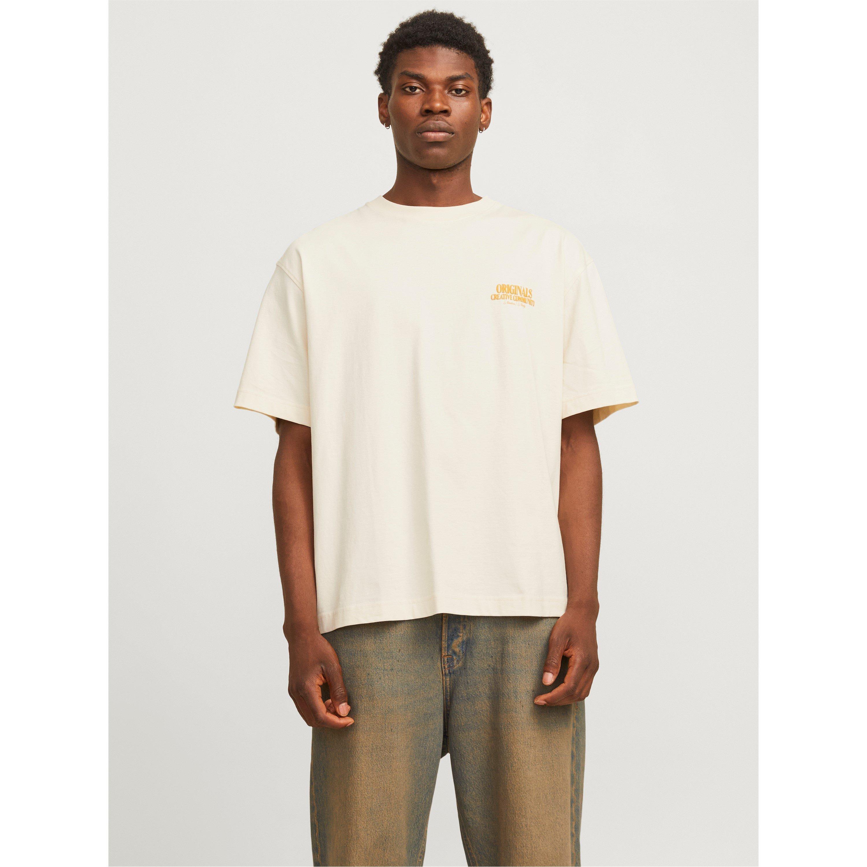 Antique White - Jack and Jones - Bury Regular Fit T-Shirt - 5