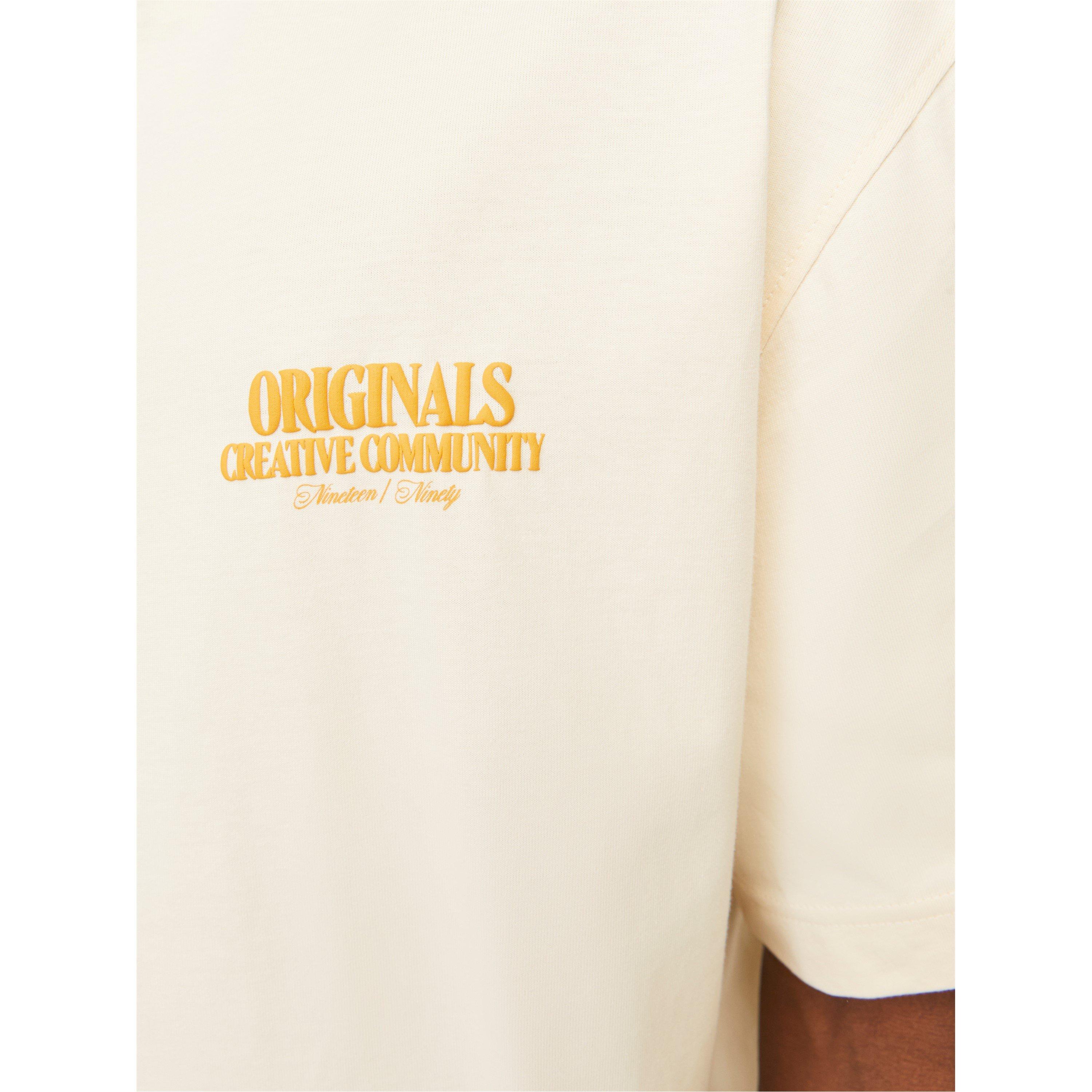 Antique White - Jack and Jones - Bury Regular Fit T-Shirt - 7