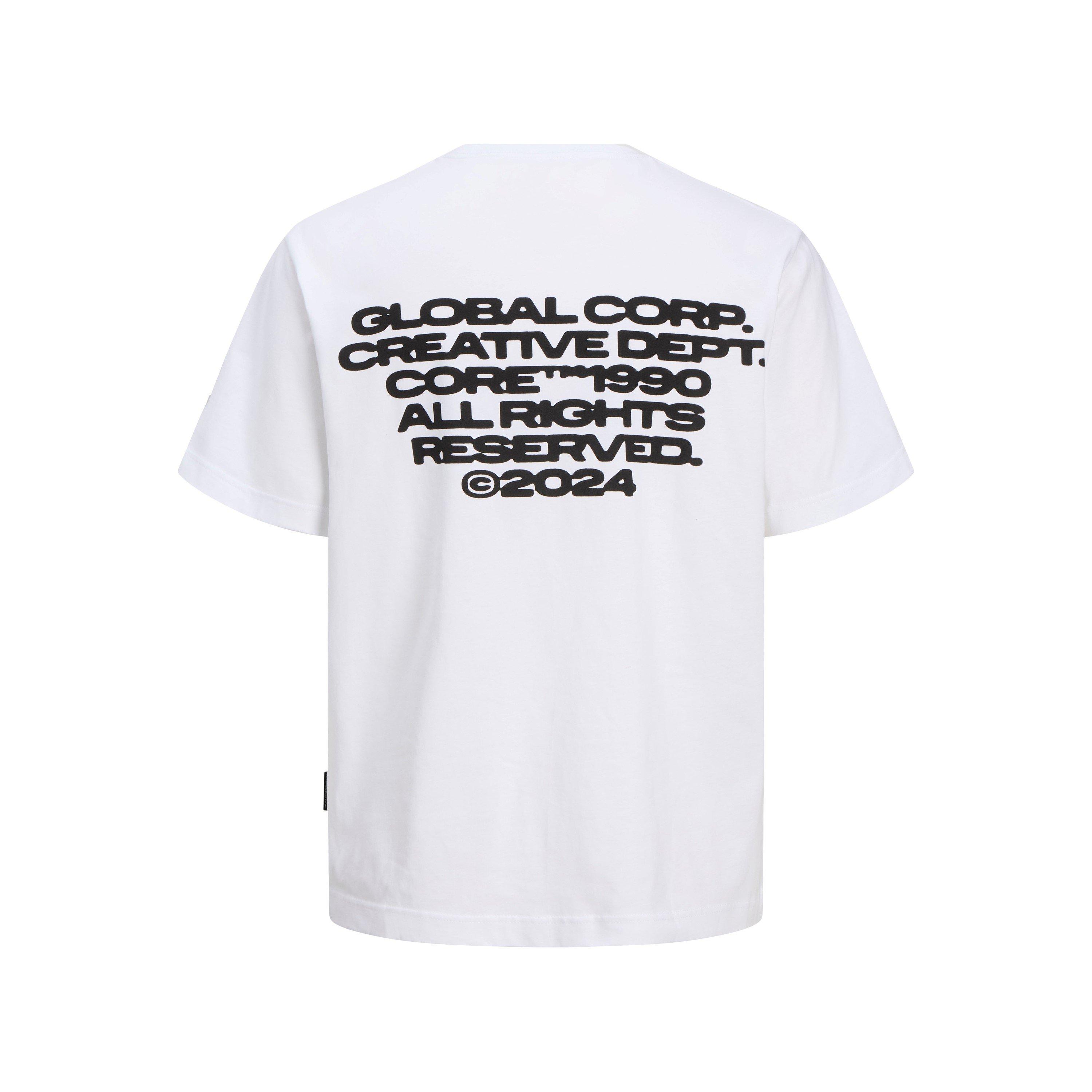 Blanco Brillante - Jack and Jones - Regular Fit Crew Neck T-Shirt - 2