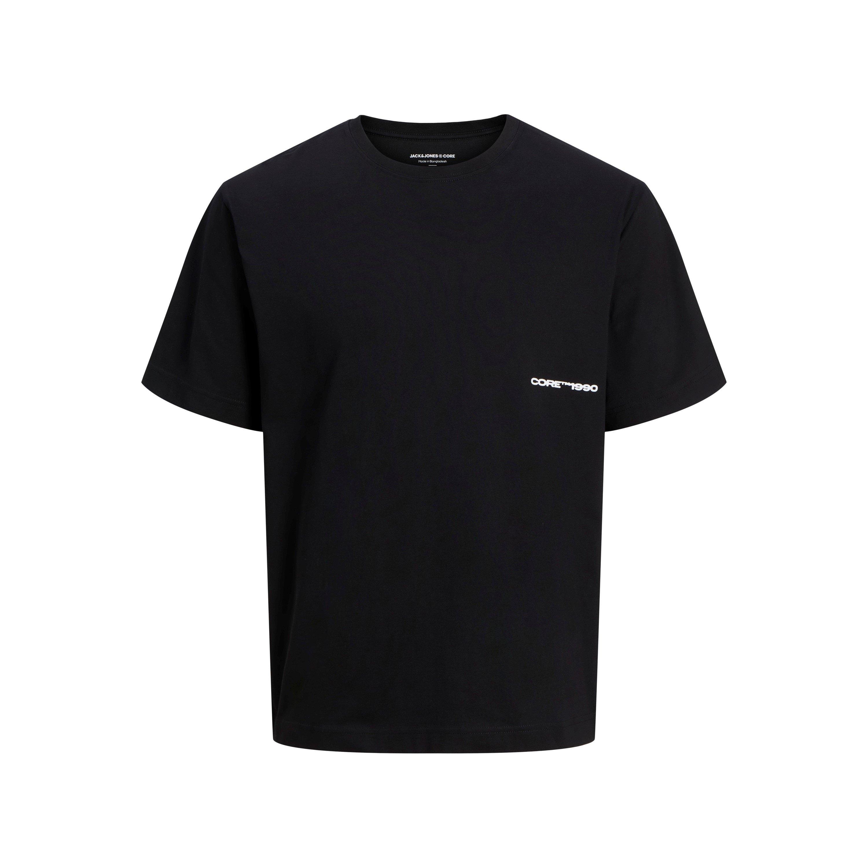 Zwart - Jack and Jones - Men's Regular Fit Crew Neck T-Shirt - 1