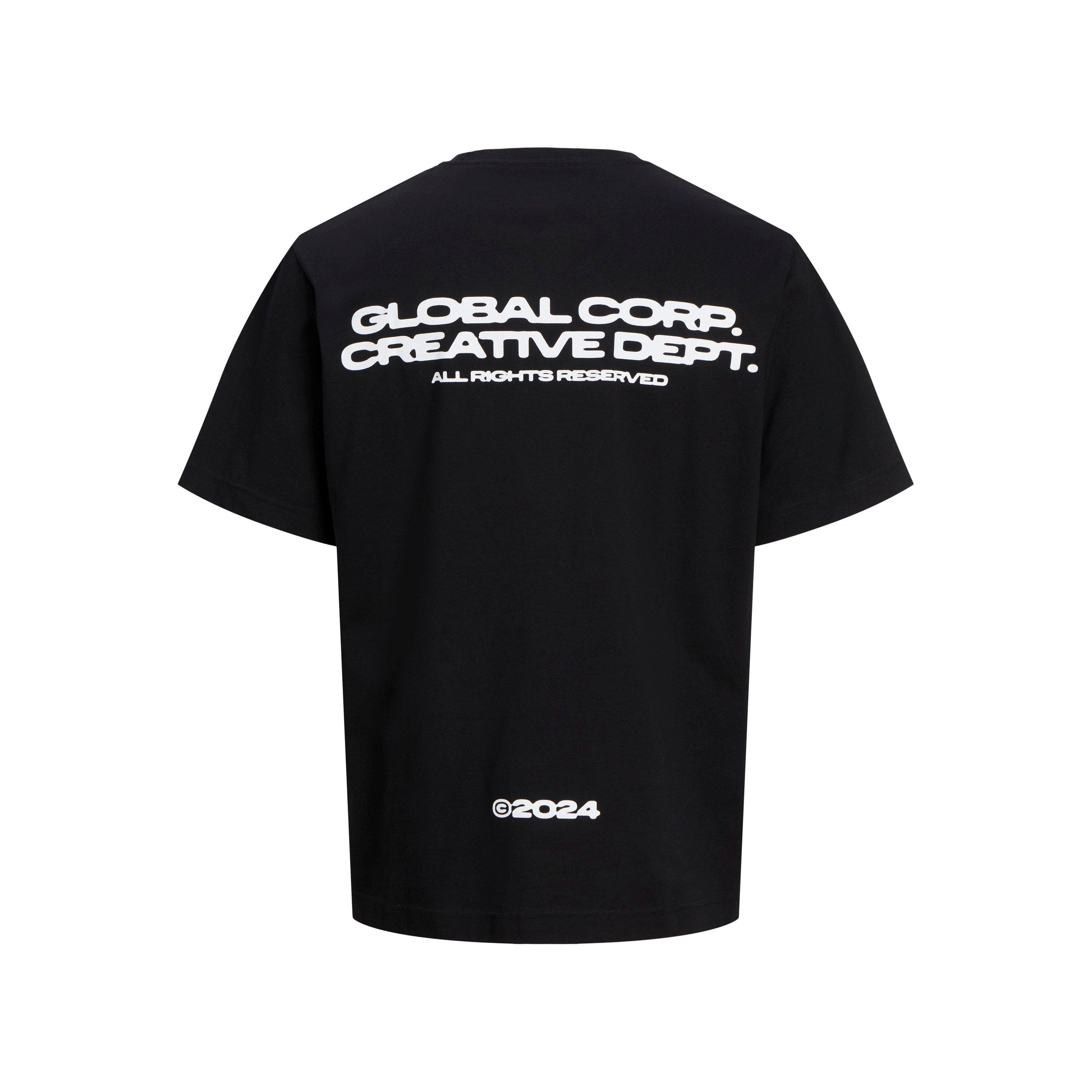 Zwart - Jack and Jones - Men's Regular Fit Crew Neck T-Shirt - 2