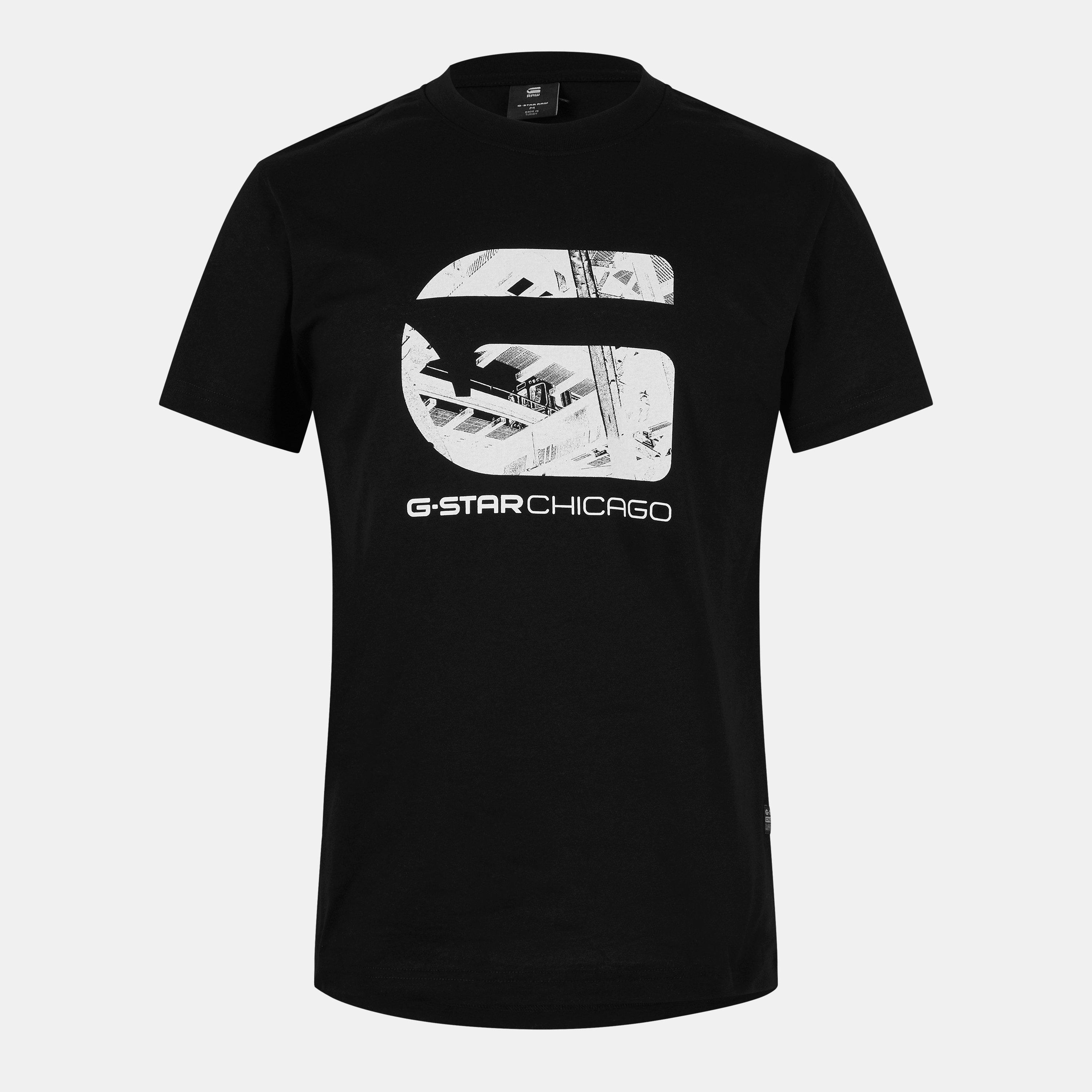 G Star Men's Chicago T-Shirt - Dk Black - Medium