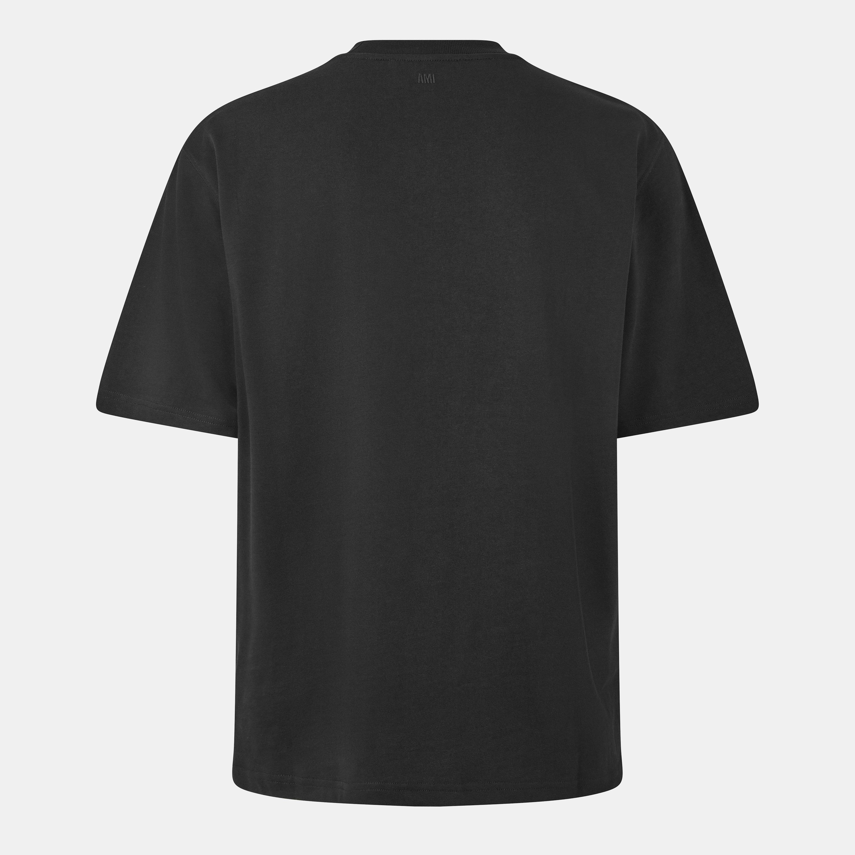 Black 001 - Ami Paris - Men's Regular Fit T-Shirt - 2