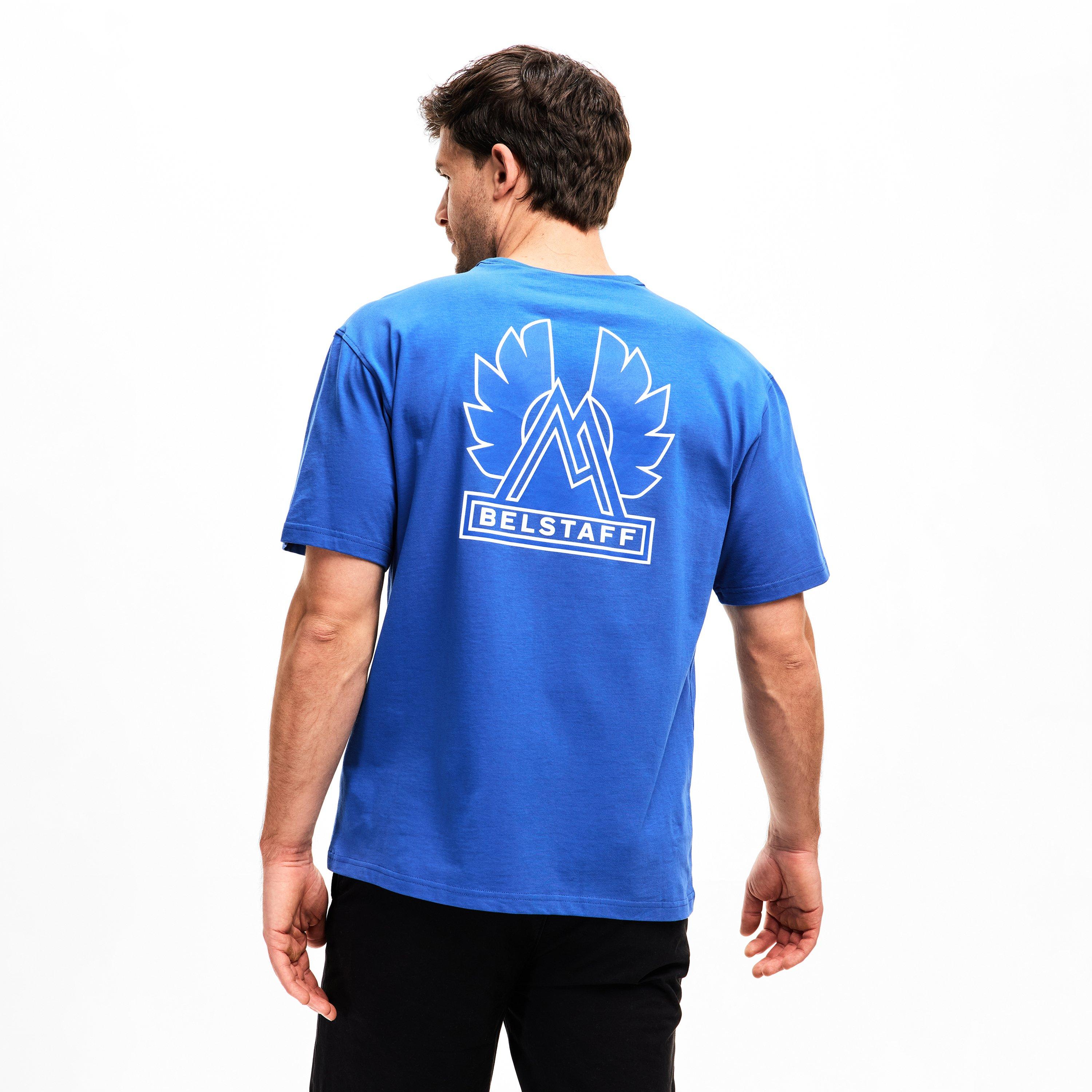 Marine Blue - Belstaff - Men's Bon Oversized T-Shirt - 4