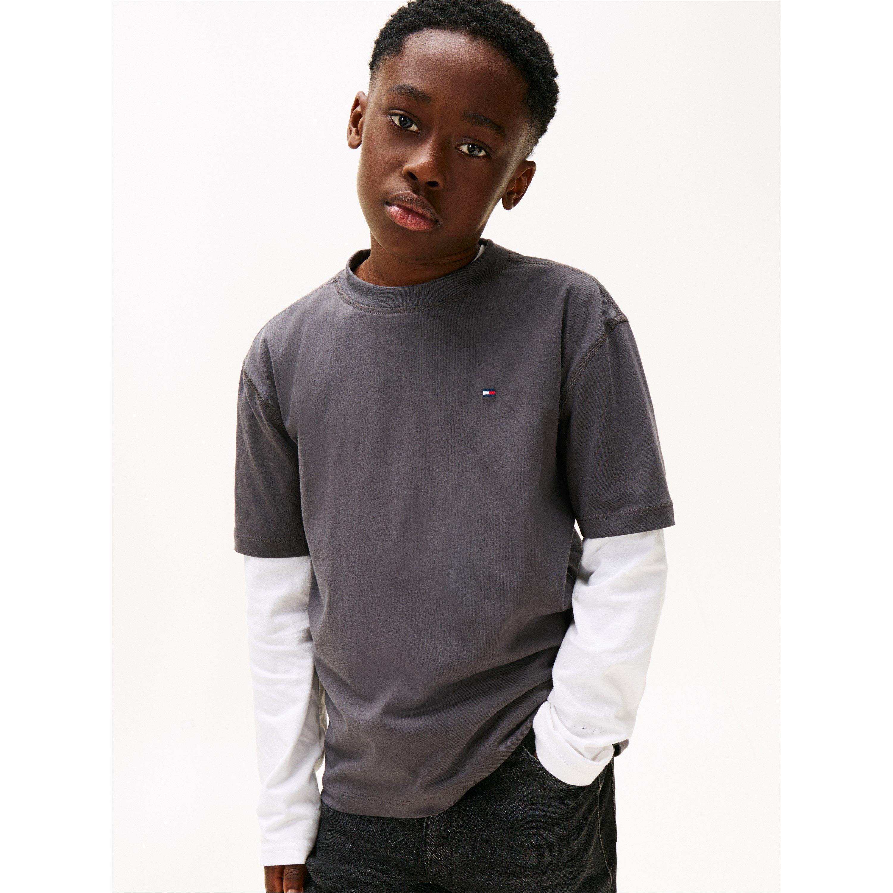 Gewaschenes Schwarz - Tommy Hilfiger - Tommy Wshd Grphc Tee Jn62 - 3