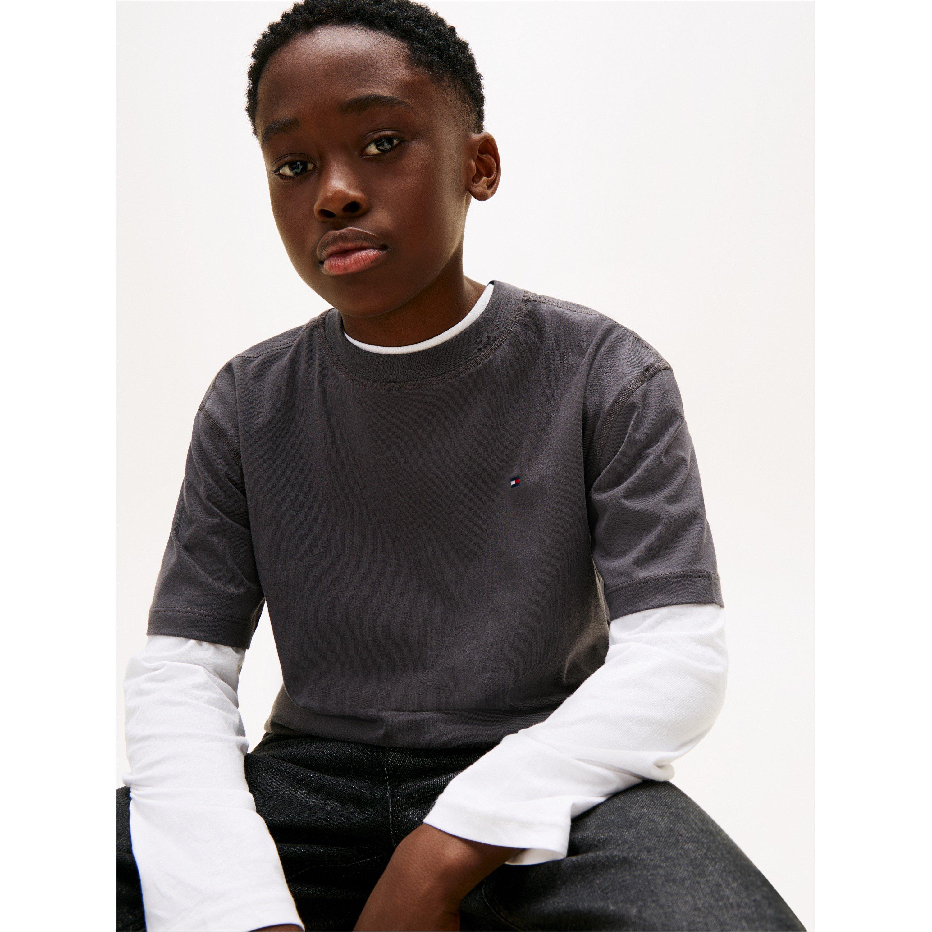 Gewaschenes Schwarz - Tommy Hilfiger - Tommy Wshd Grphc Tee Jn62 - 4