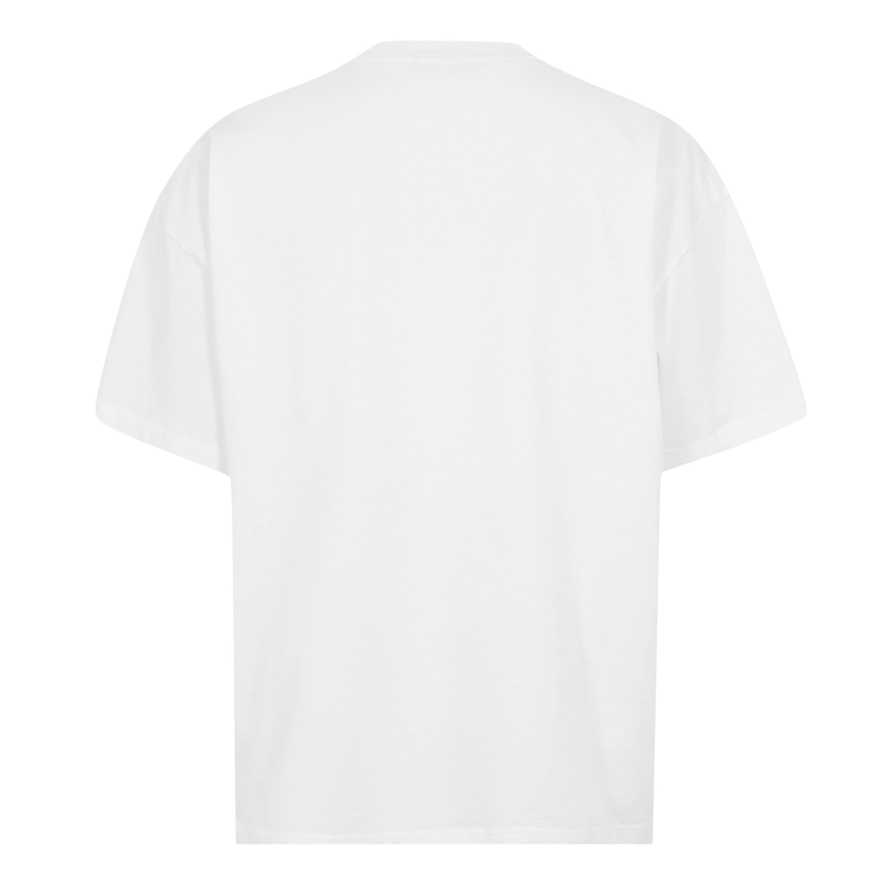 White/Blue - Cole Buxton - Men's Inter Front Oversized T-Shirt - 2