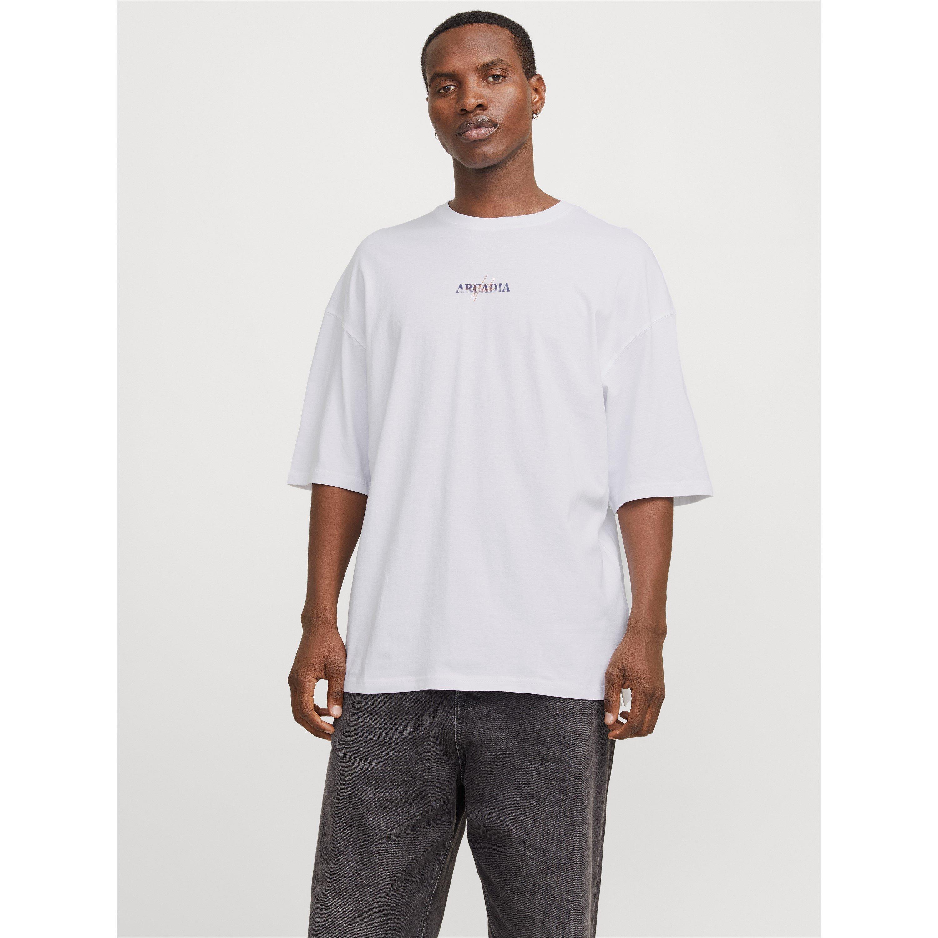Blanc - Jack and Jones - Men's Regular Fit Graphic T-Shirt - 3