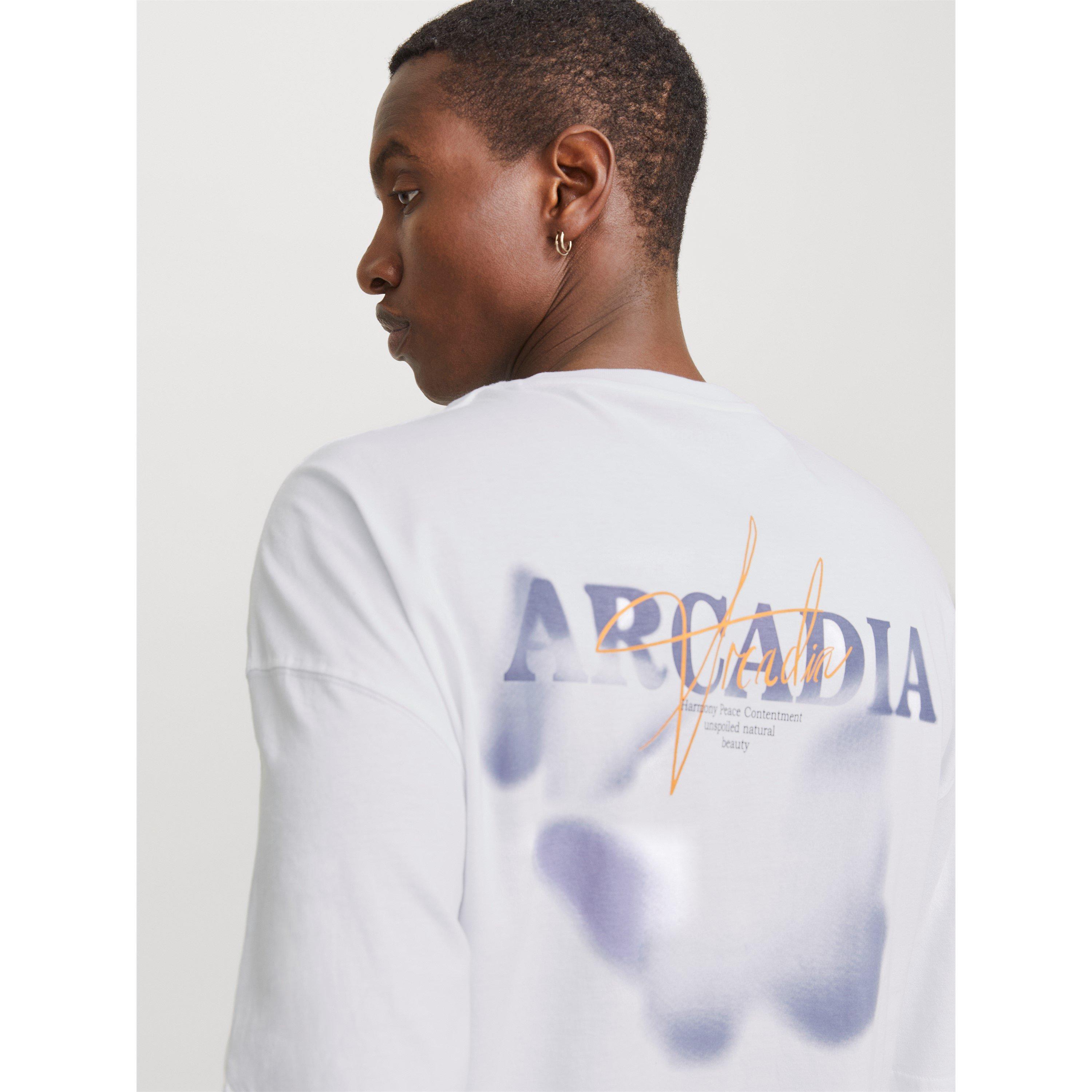 Blanc - Jack and Jones - Men's Regular Fit Graphic T-Shirt - 5