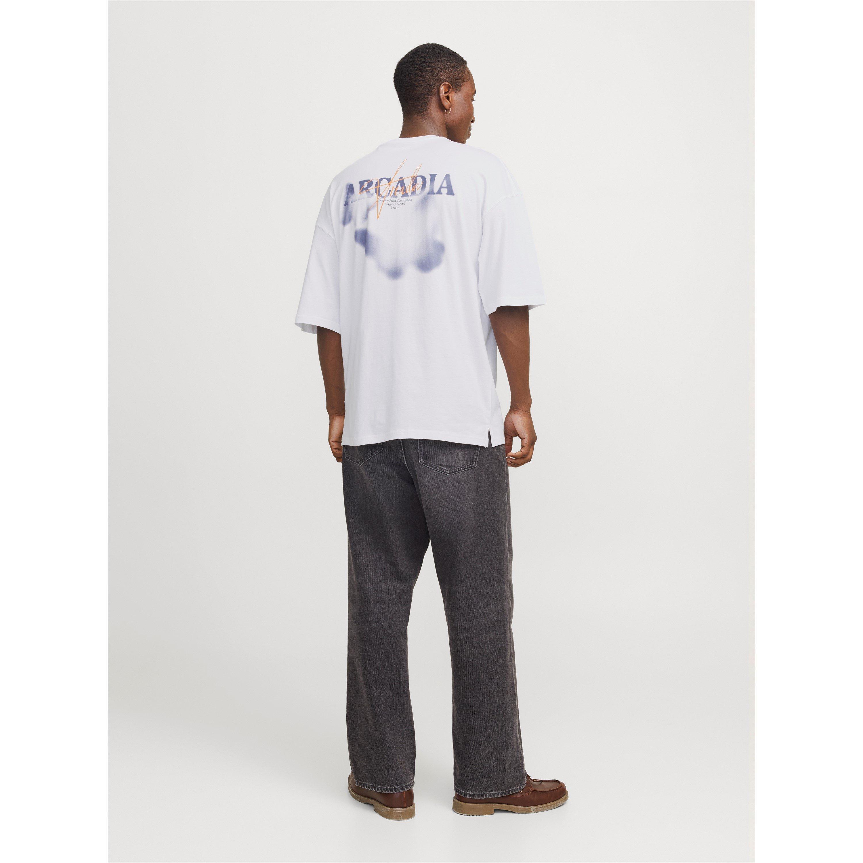 Blanc - Jack and Jones - Men's Regular Fit Graphic T-Shirt - 6