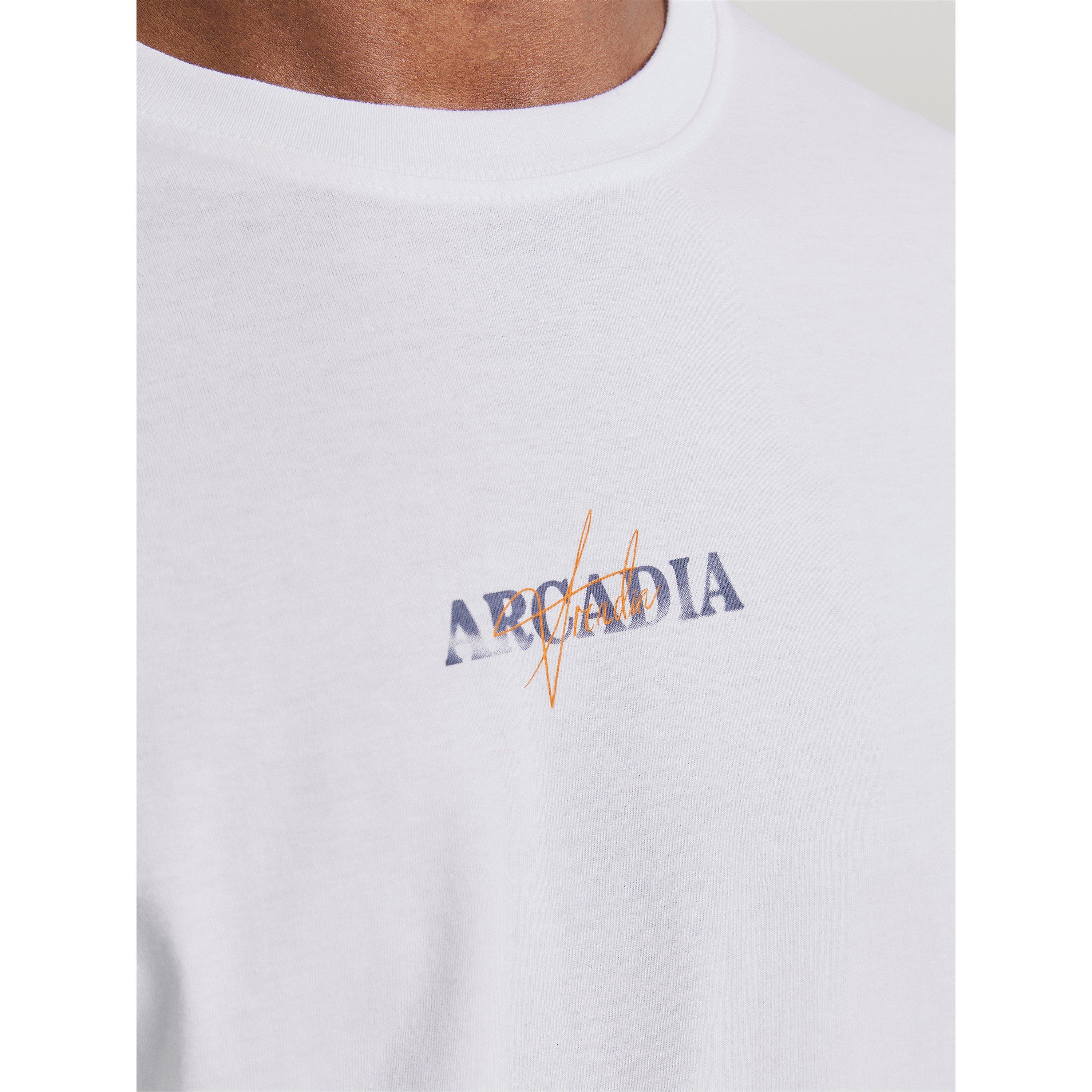 Blanc - Jack and Jones - Men's Regular Fit Graphic T-Shirt - 7