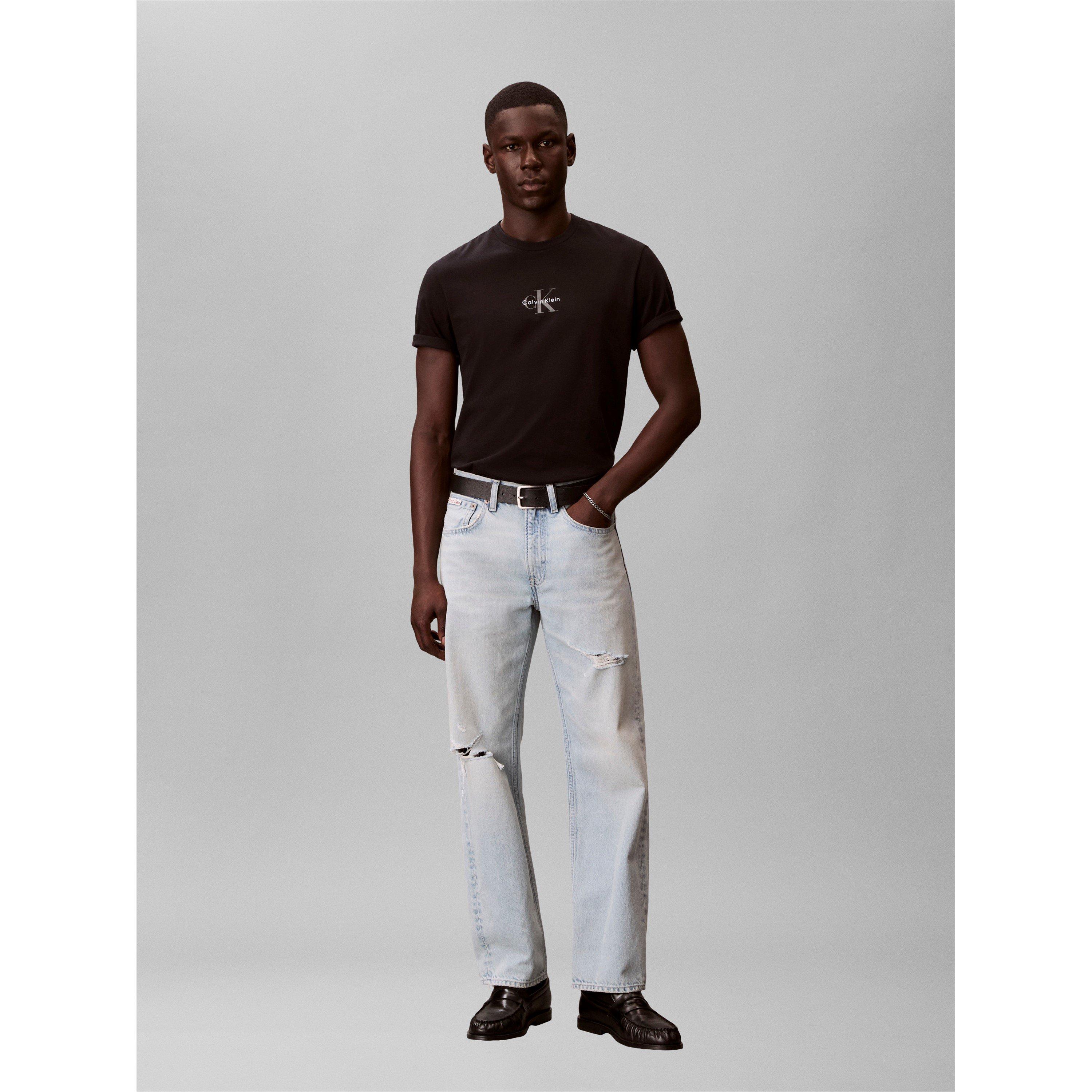 Schwarz - Calvin Klein Jeans - Men's Mlogo Graphic T-Shirt - 2
