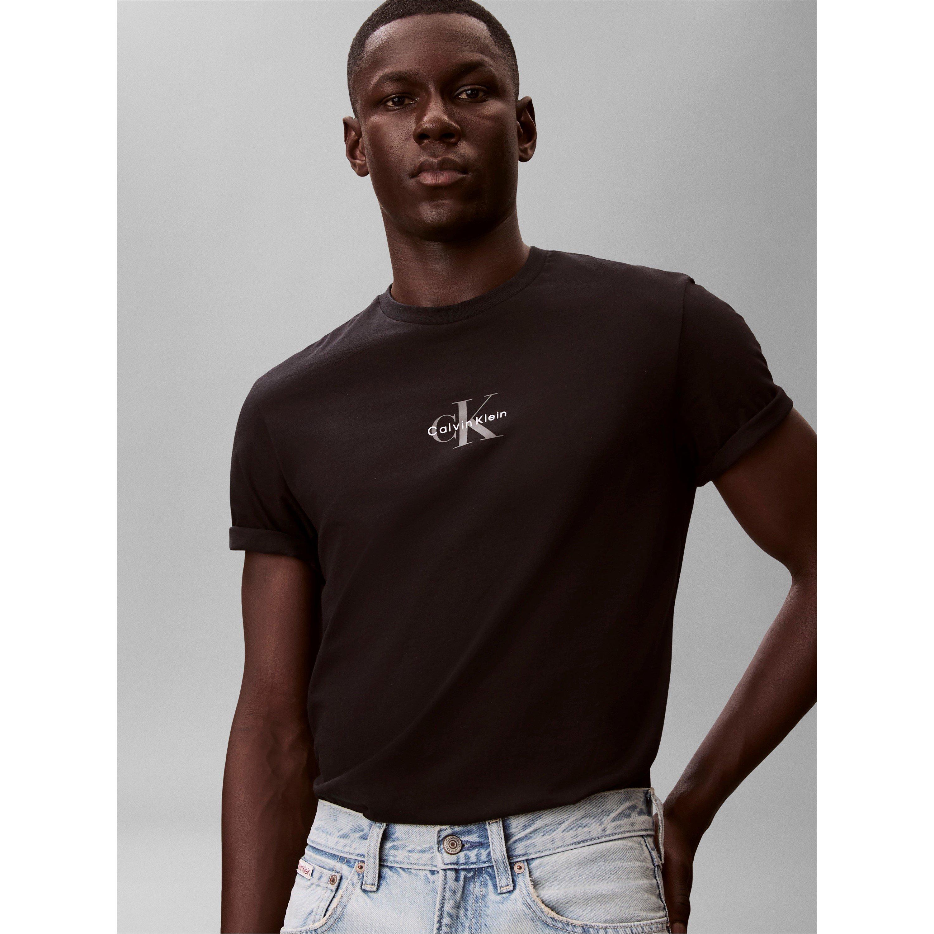 Schwarz - Calvin Klein Jeans - Men's Mlogo Graphic T-Shirt - 4