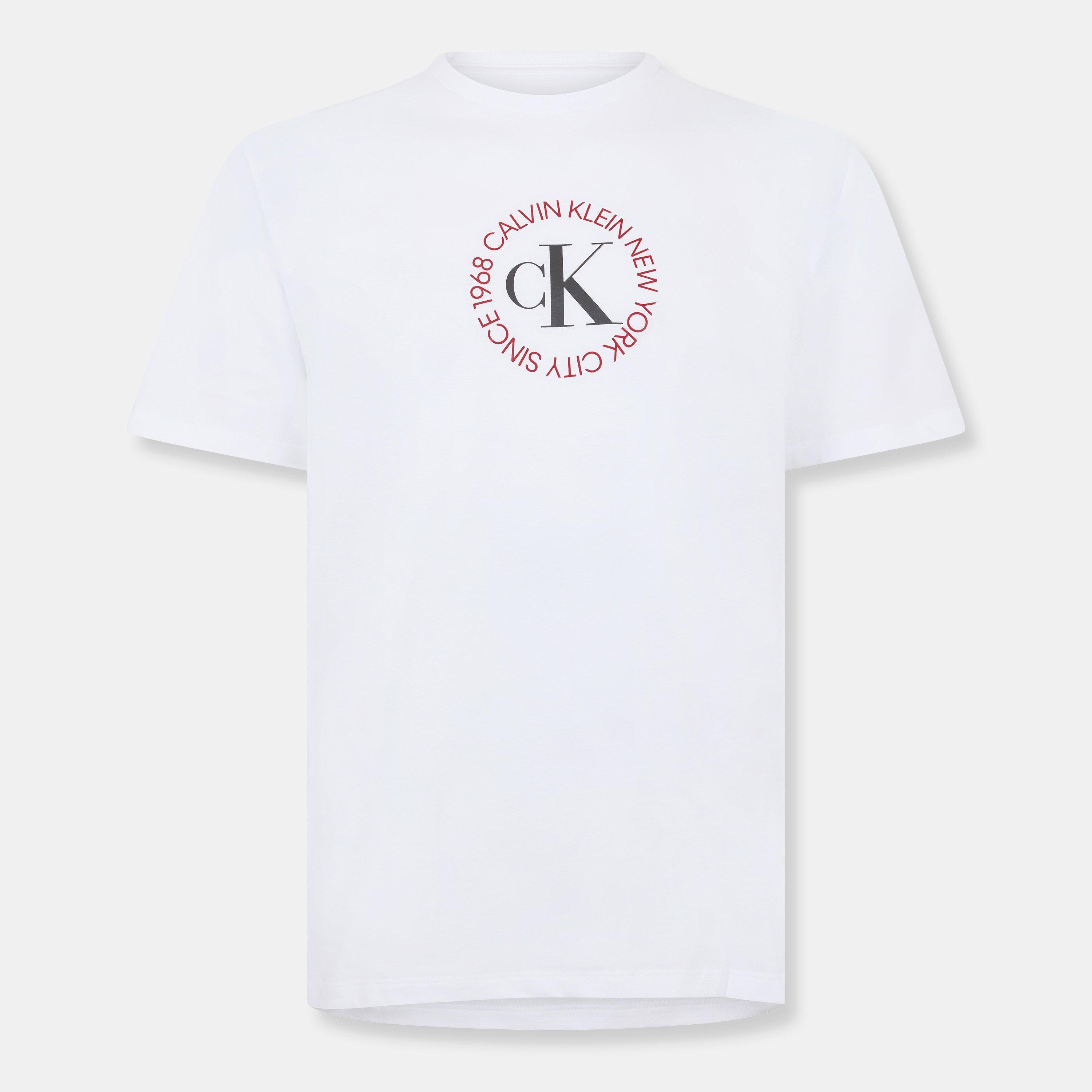 Brilliant White - Calvin Klein Jeans - Men's Circle Graph T-Shirt - 1