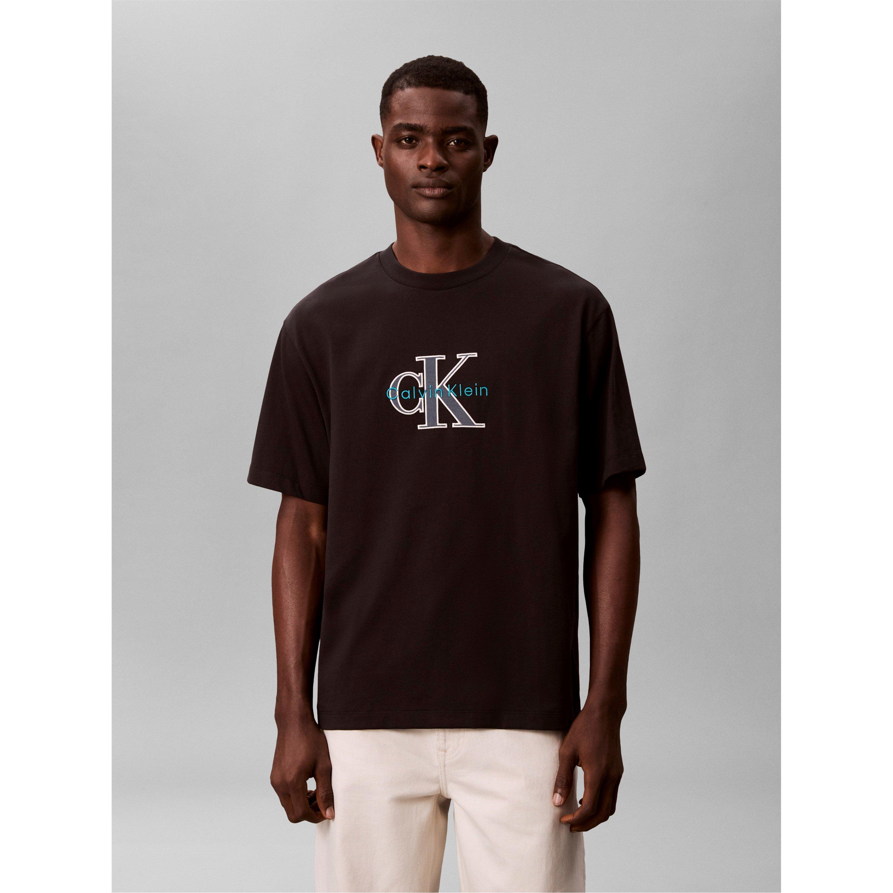 Black - Calvin Klein Jeans - Men's Tricolour Graph T-Shirt - 1